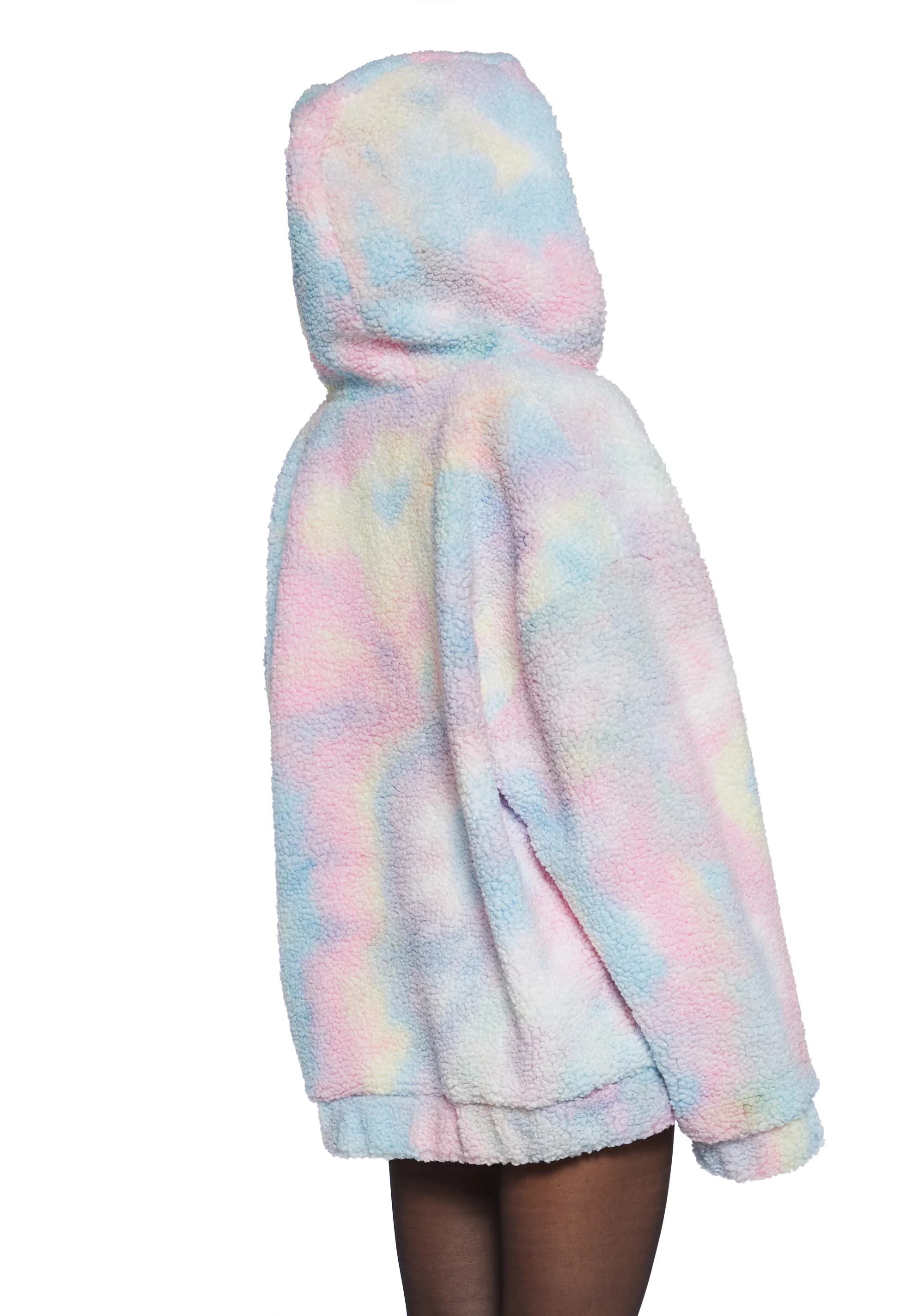 Angel For Hire Hooded Sherpa Jacket - Image 4