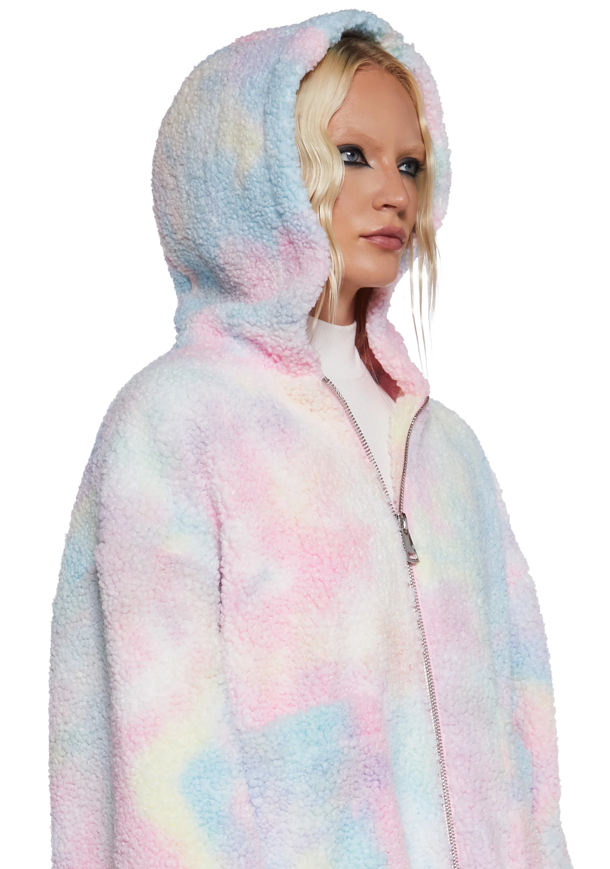 Angel For Hire Hooded Sherpa Jacket - Image 5