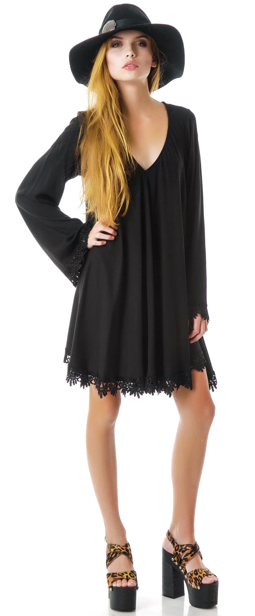 Angelic Dress - Black - Image 6