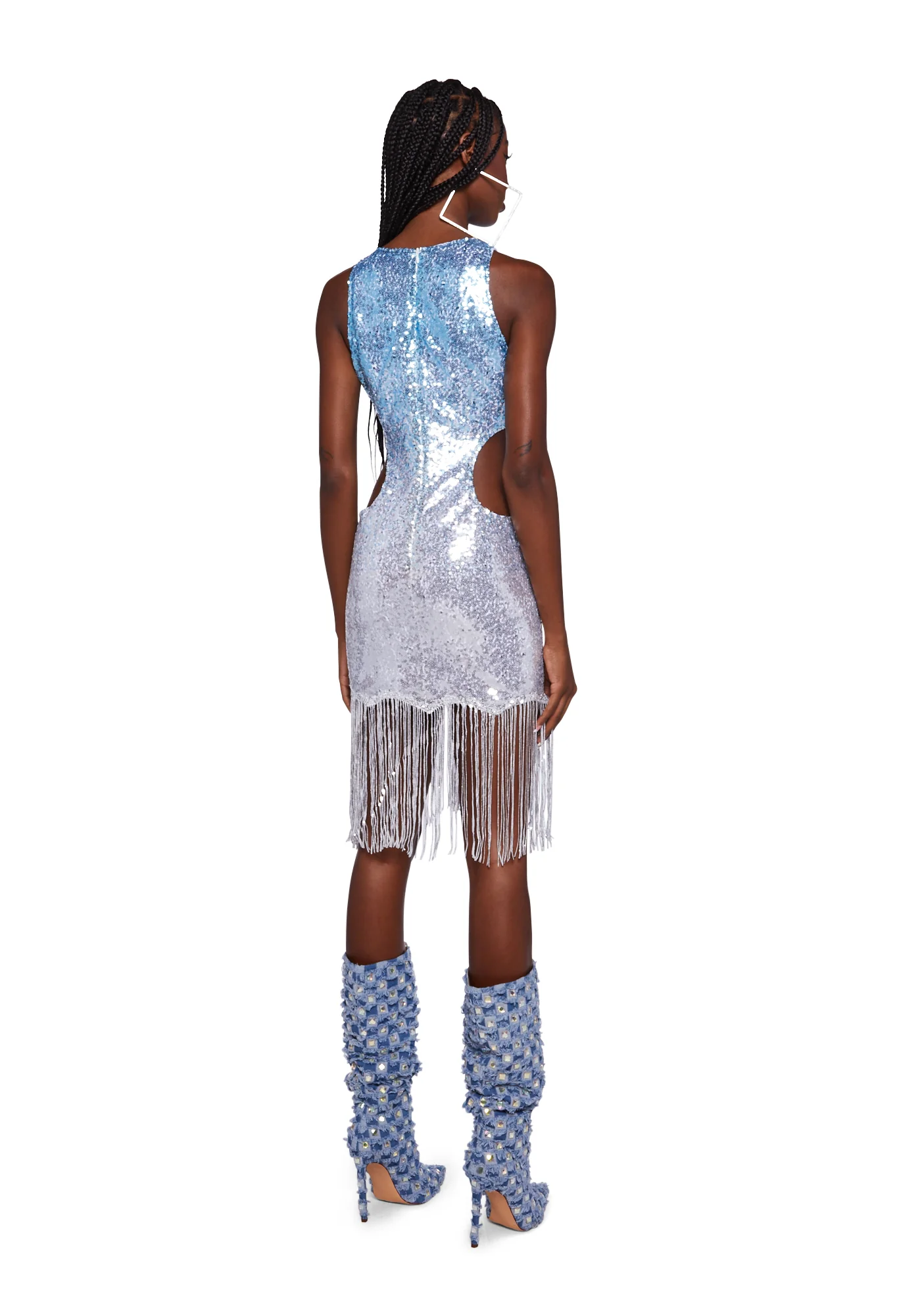Annabelle Cut-Out Sequin Dress - Image 4