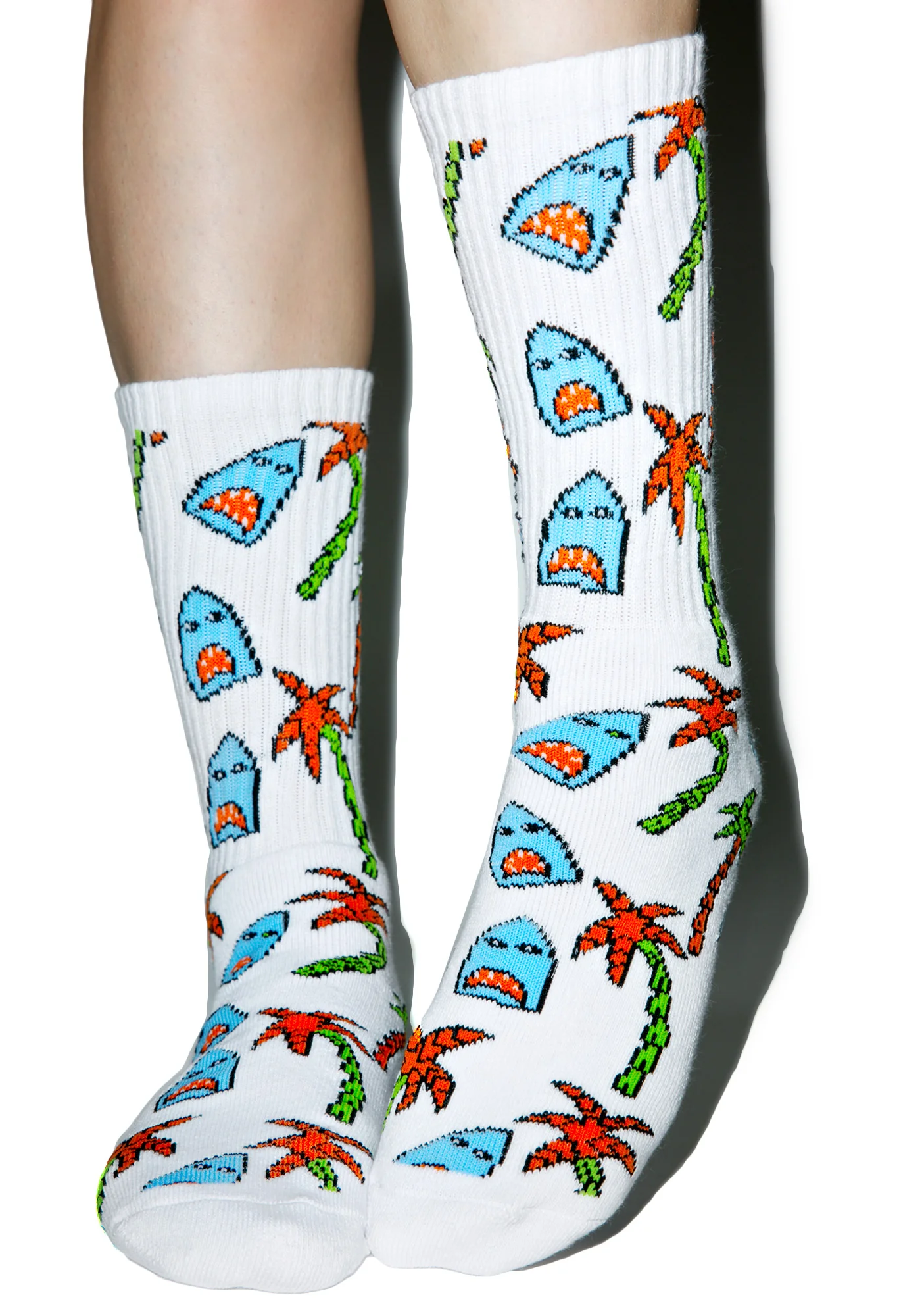 Anne Freeman Shark Attack Crew Socks - Image 10