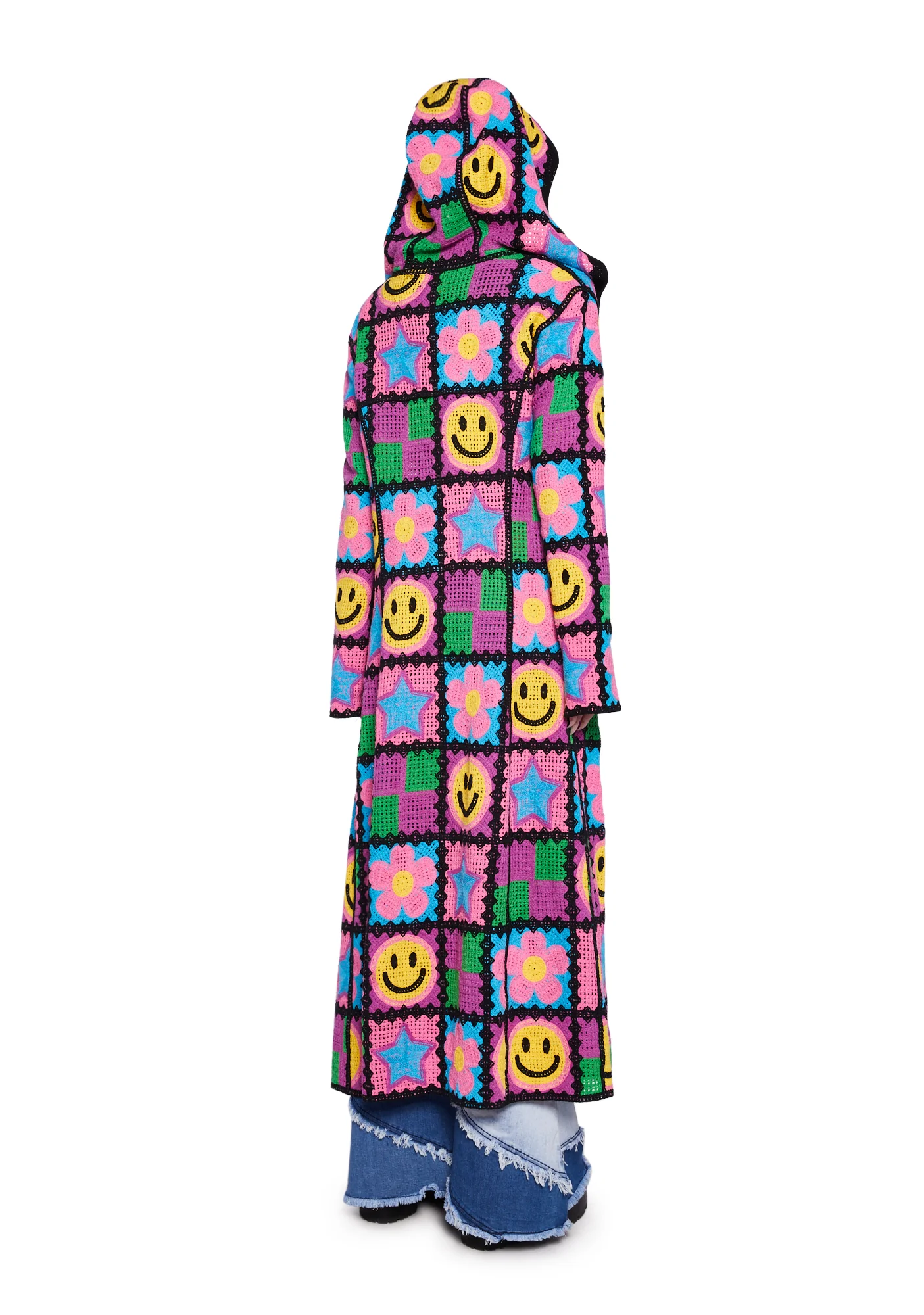 Happy In My Mind Crochet Cardigan - Image 4