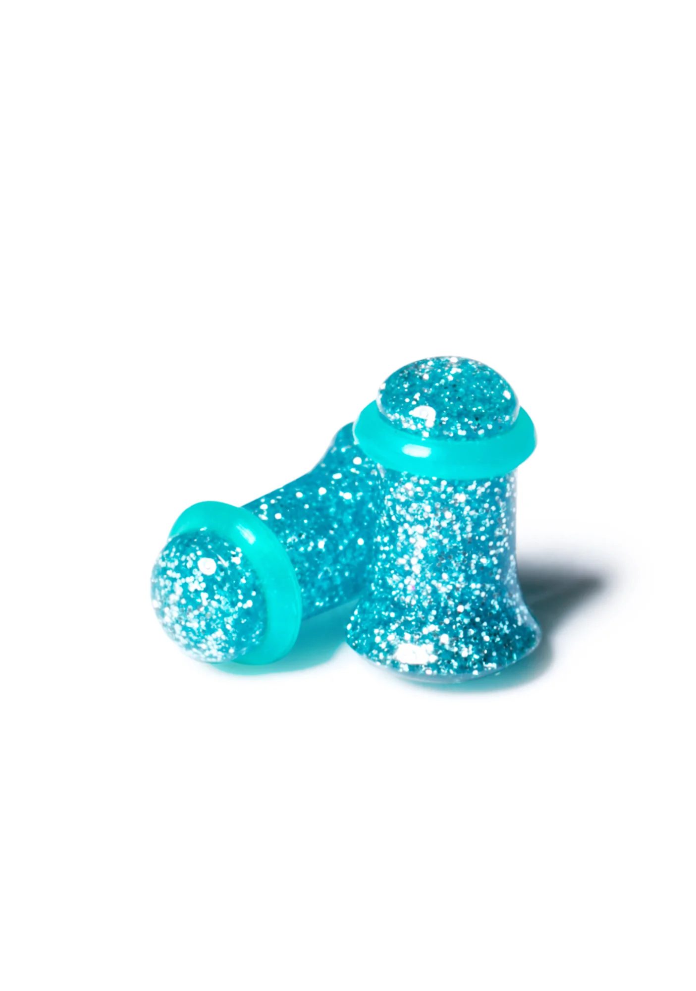 Aqua Dreams Gauged Glitter Plugs - Image 12