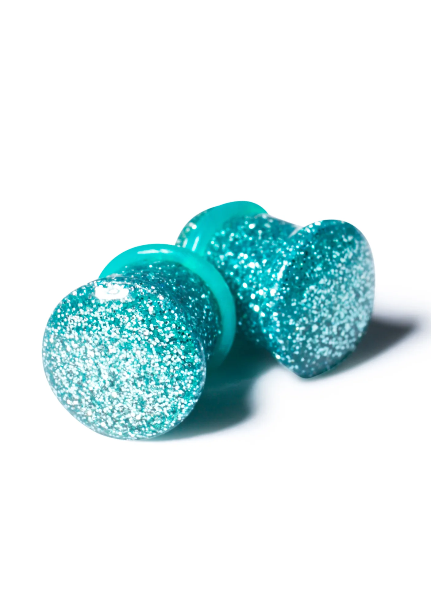 Aqua Dreams Gauged Glitter Plugs - Image 8