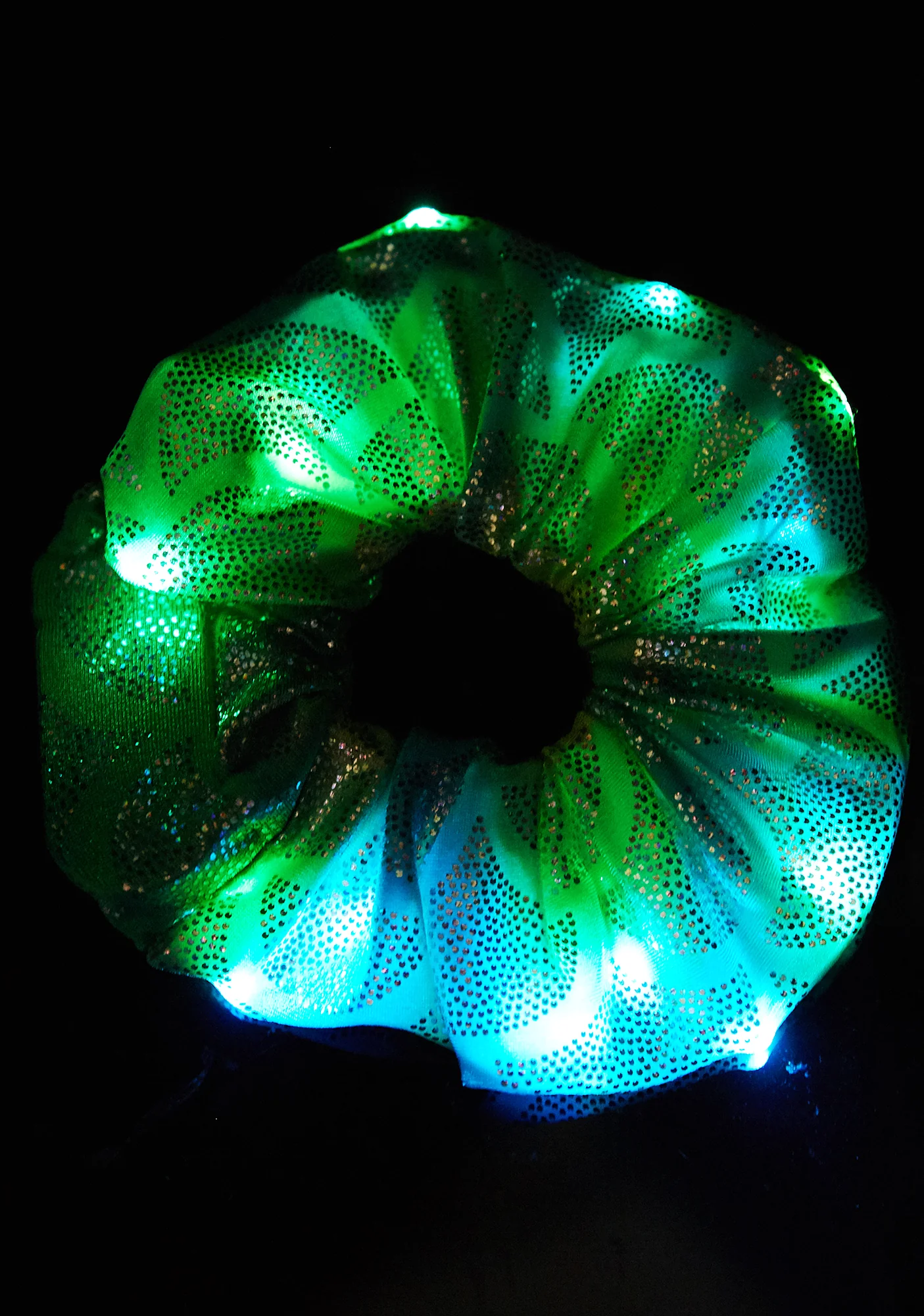 Aqua Mermaid Light-Up Scrunchie - Image 2