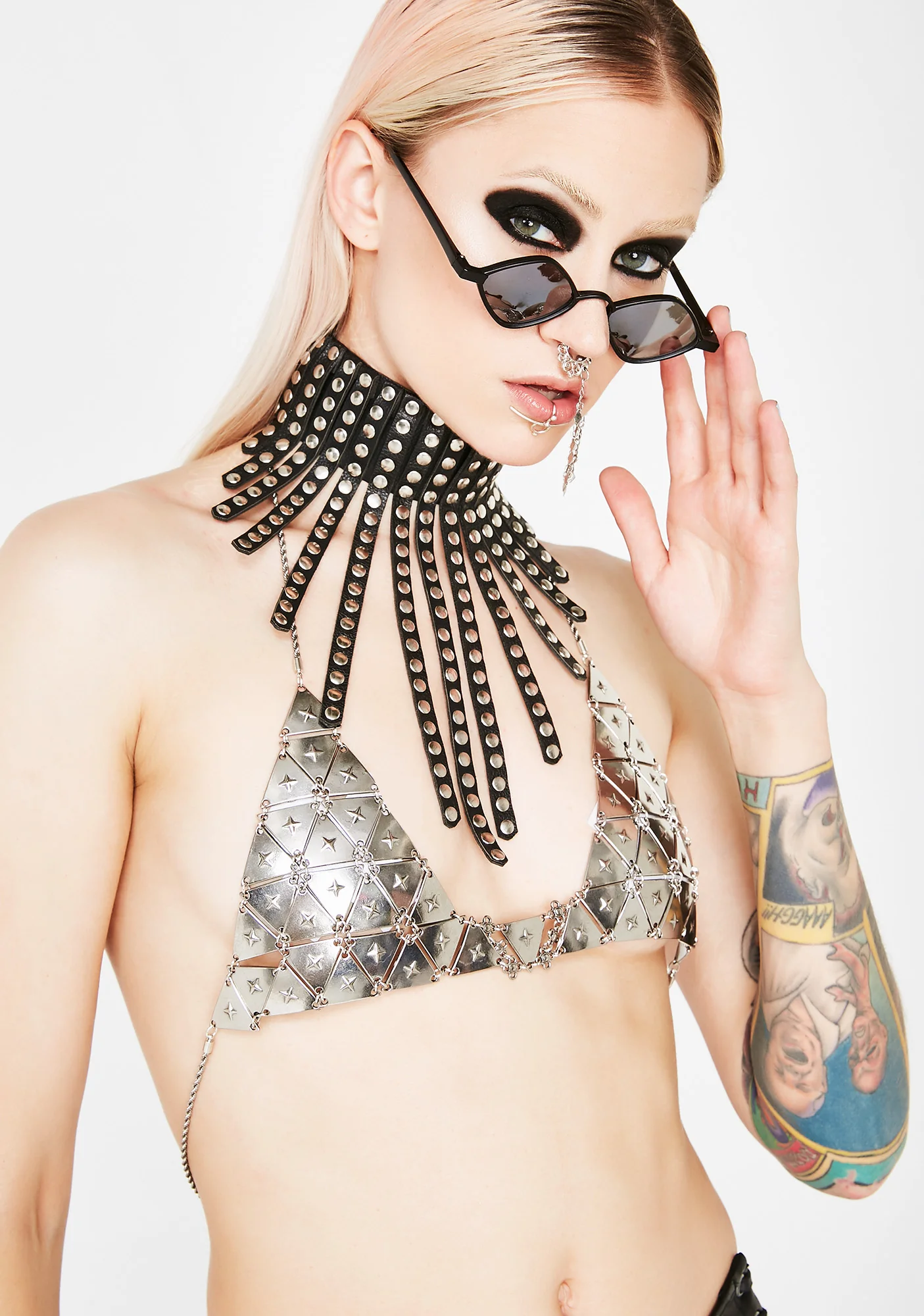 Armed N Dangerous Chain Bralette - Image 2