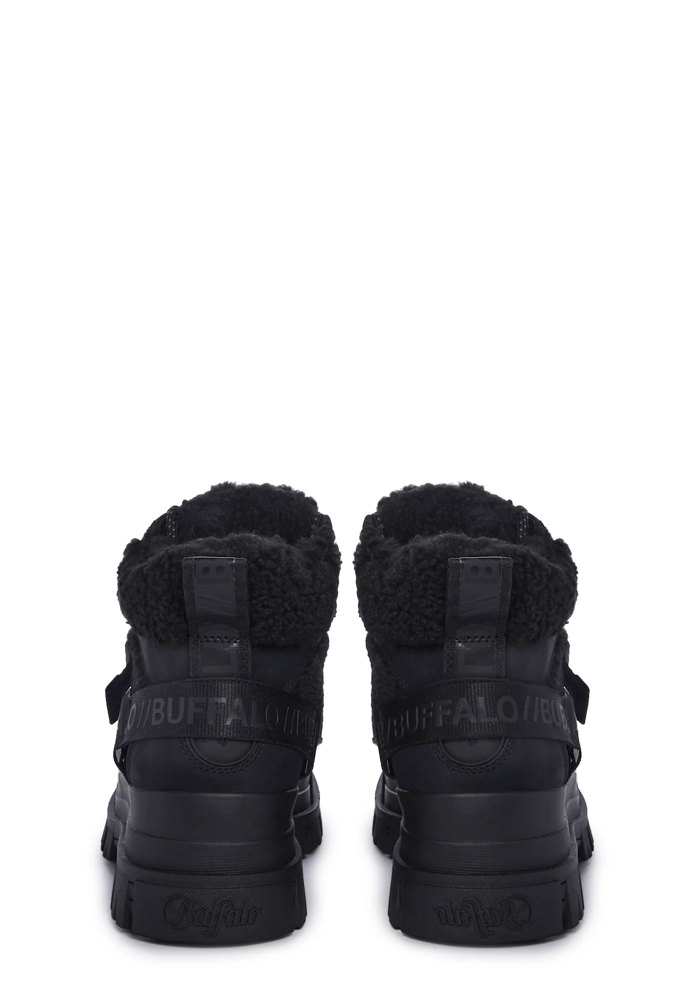 Aspha Com Mid Warm Platform Sneakers - Black - Image 4
