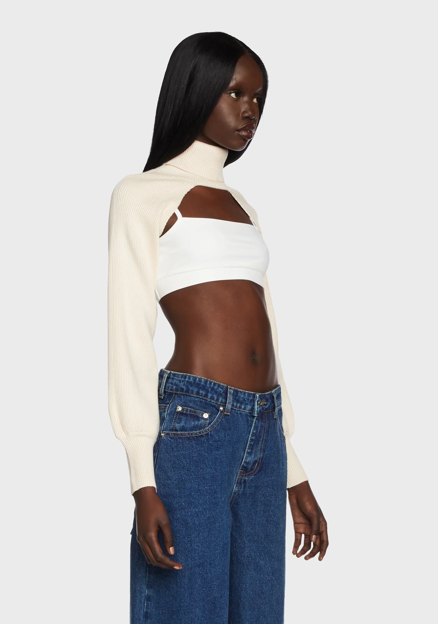 Astrid Turtle Neck Shrug Sweater - Image 3