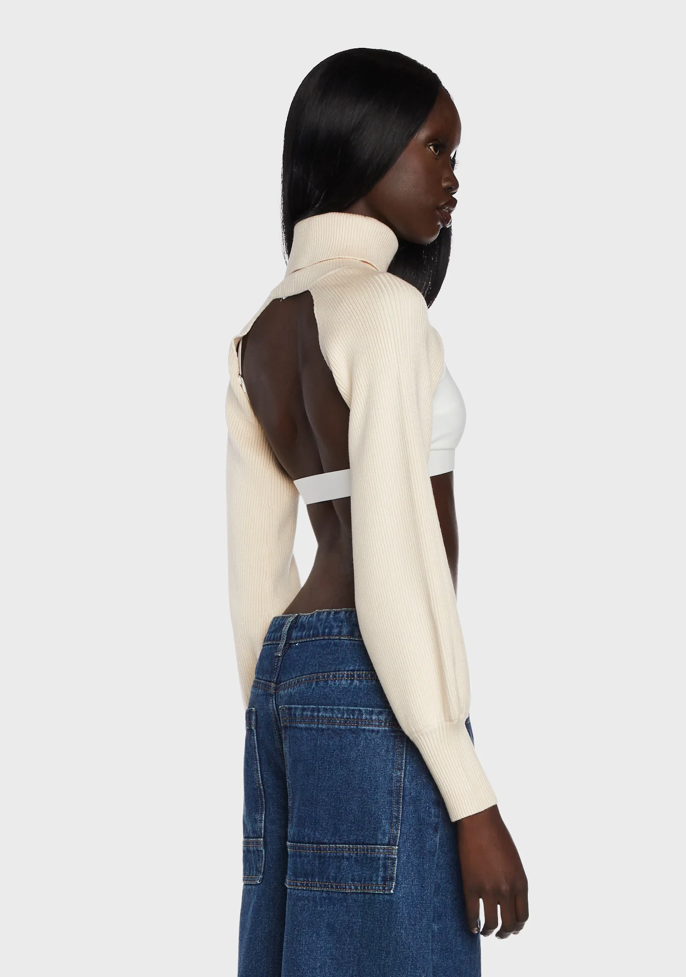 Astrid Turtle Neck Shrug Sweater - Image 4