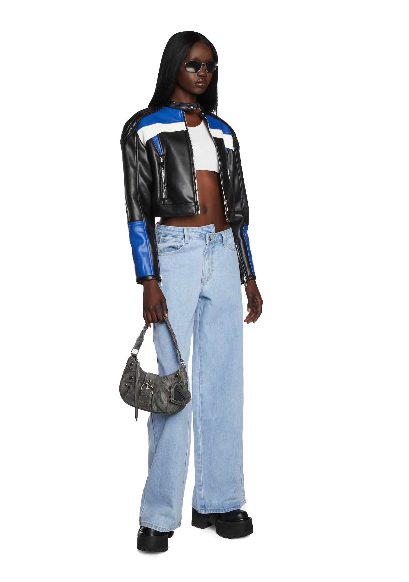 Asymmetric Baggy Jeans - Image 2