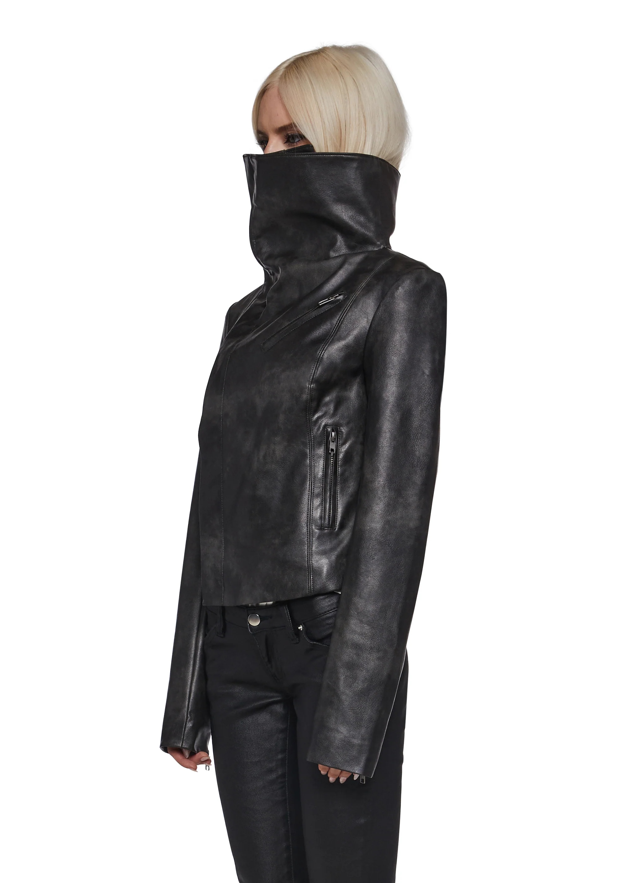 Asymmetrical Moto Jacket - Image 6