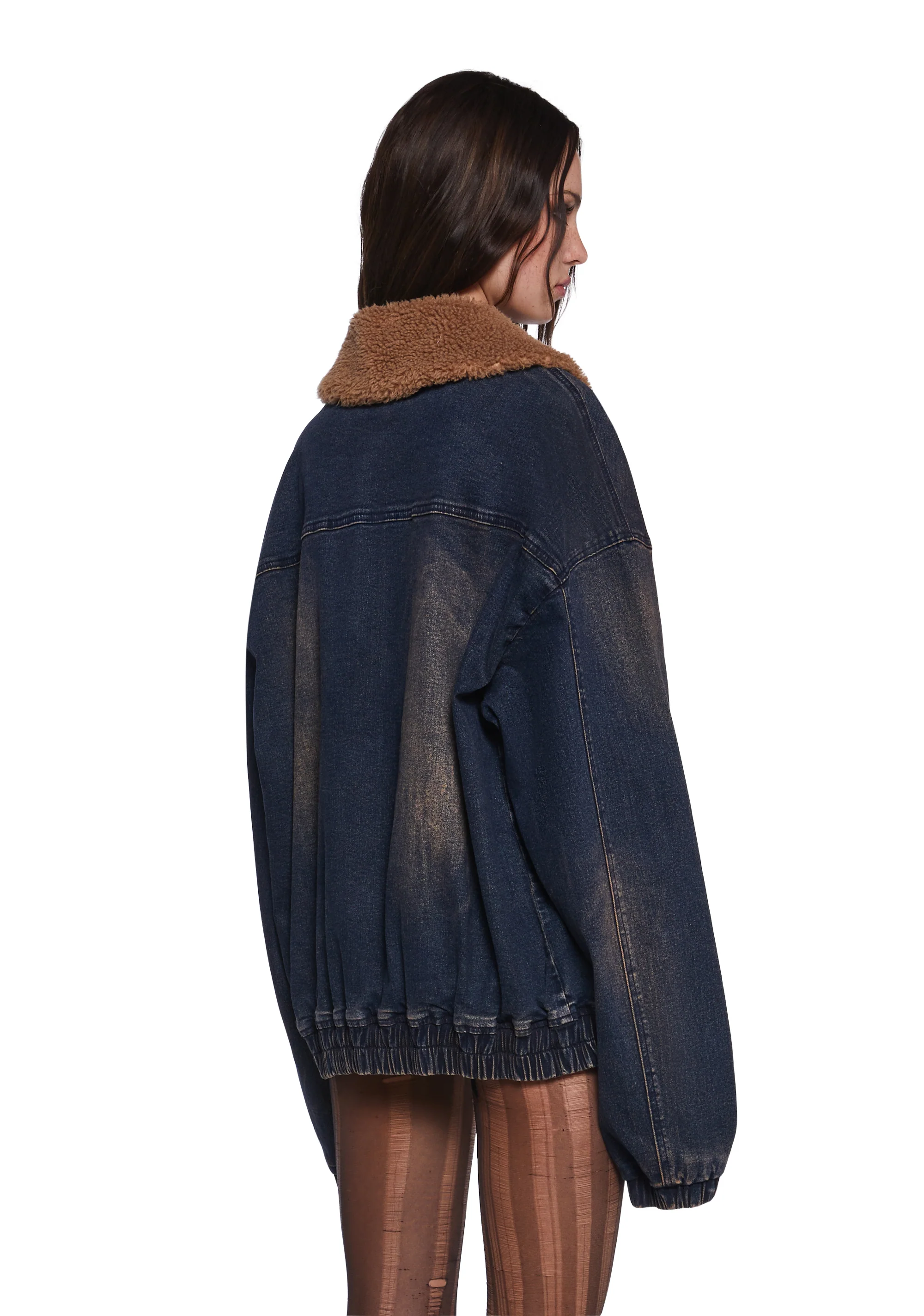 At The Diner Denim Bomber Jacket - Image 4