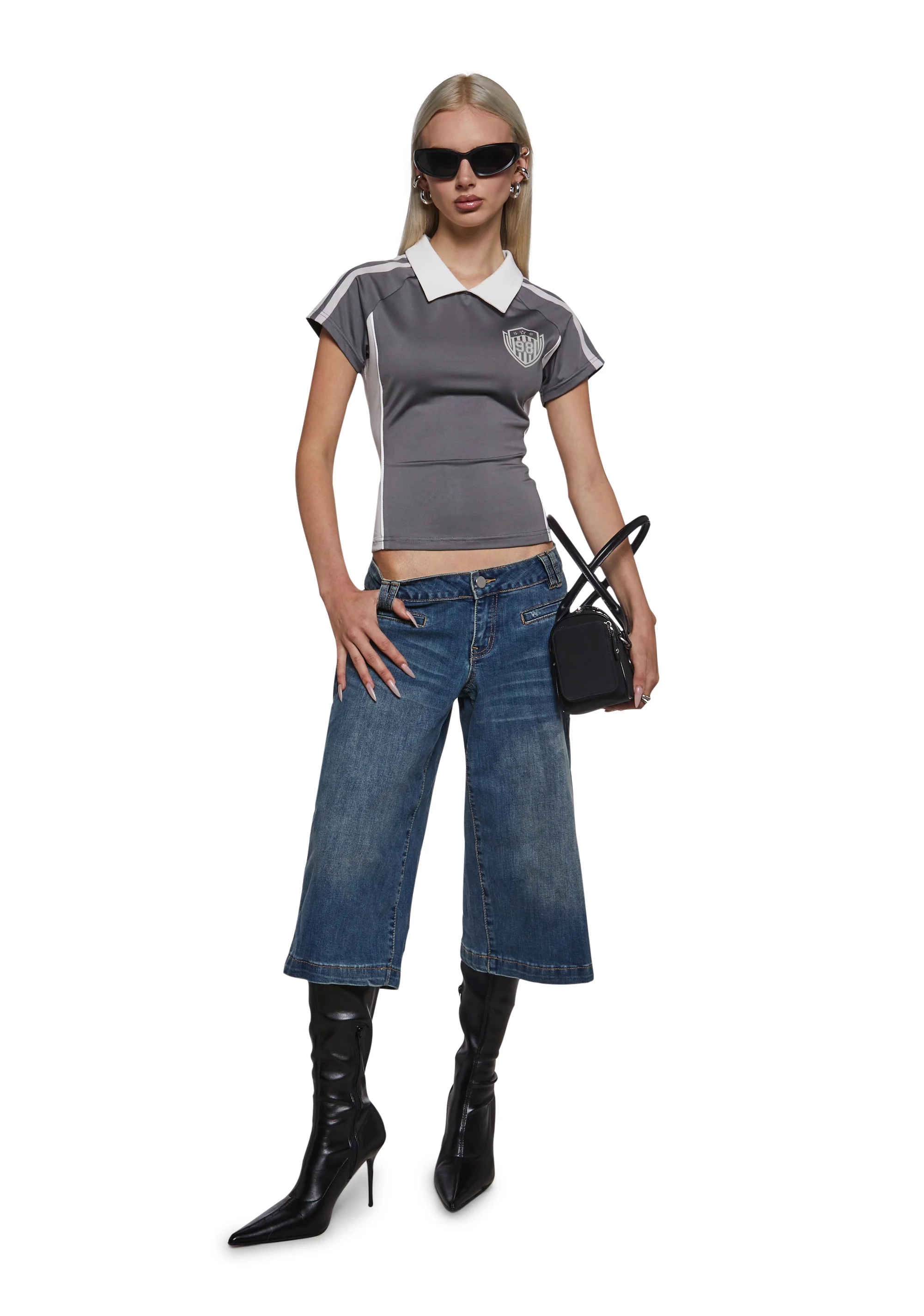 Triple Threat Fitted Polo Top - Image 2