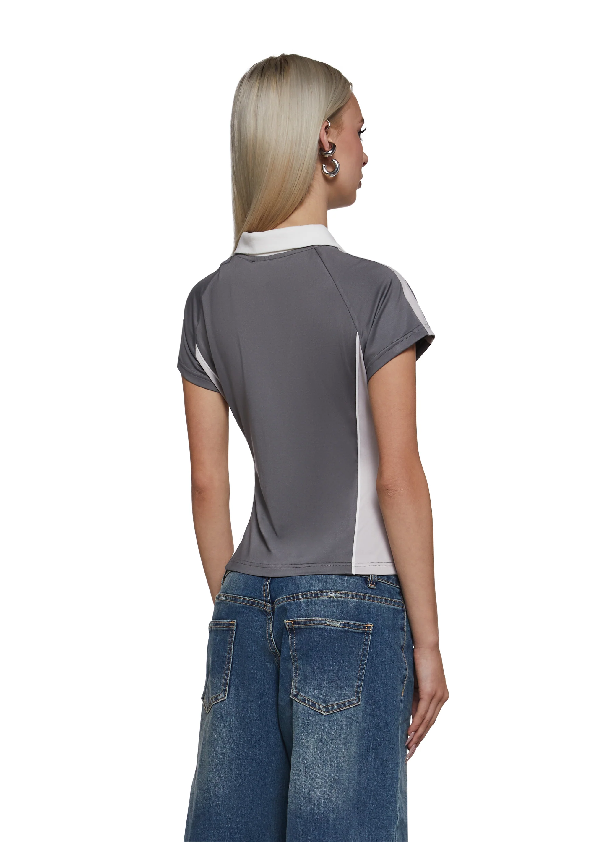 Triple Threat Fitted Polo Top - Image 4