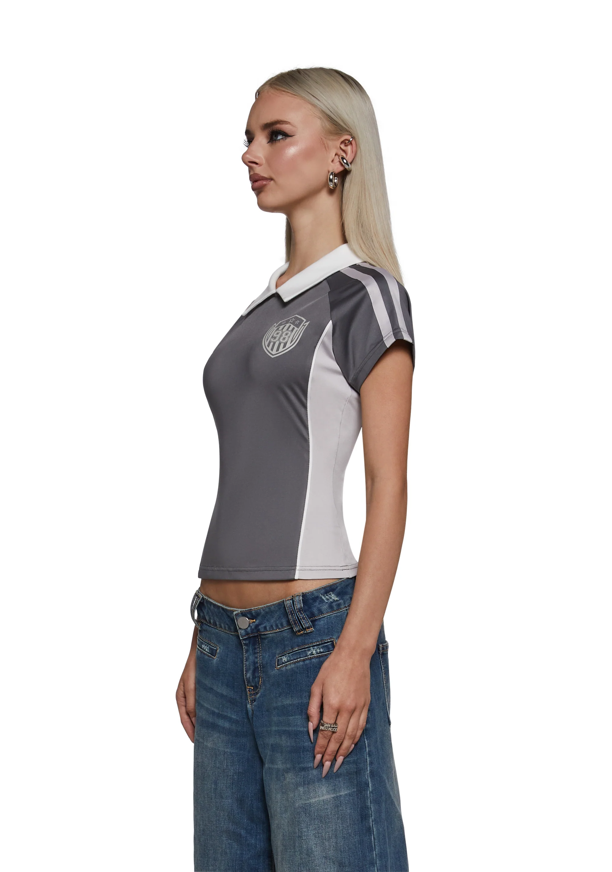 Triple Threat Fitted Polo Top - Image 5