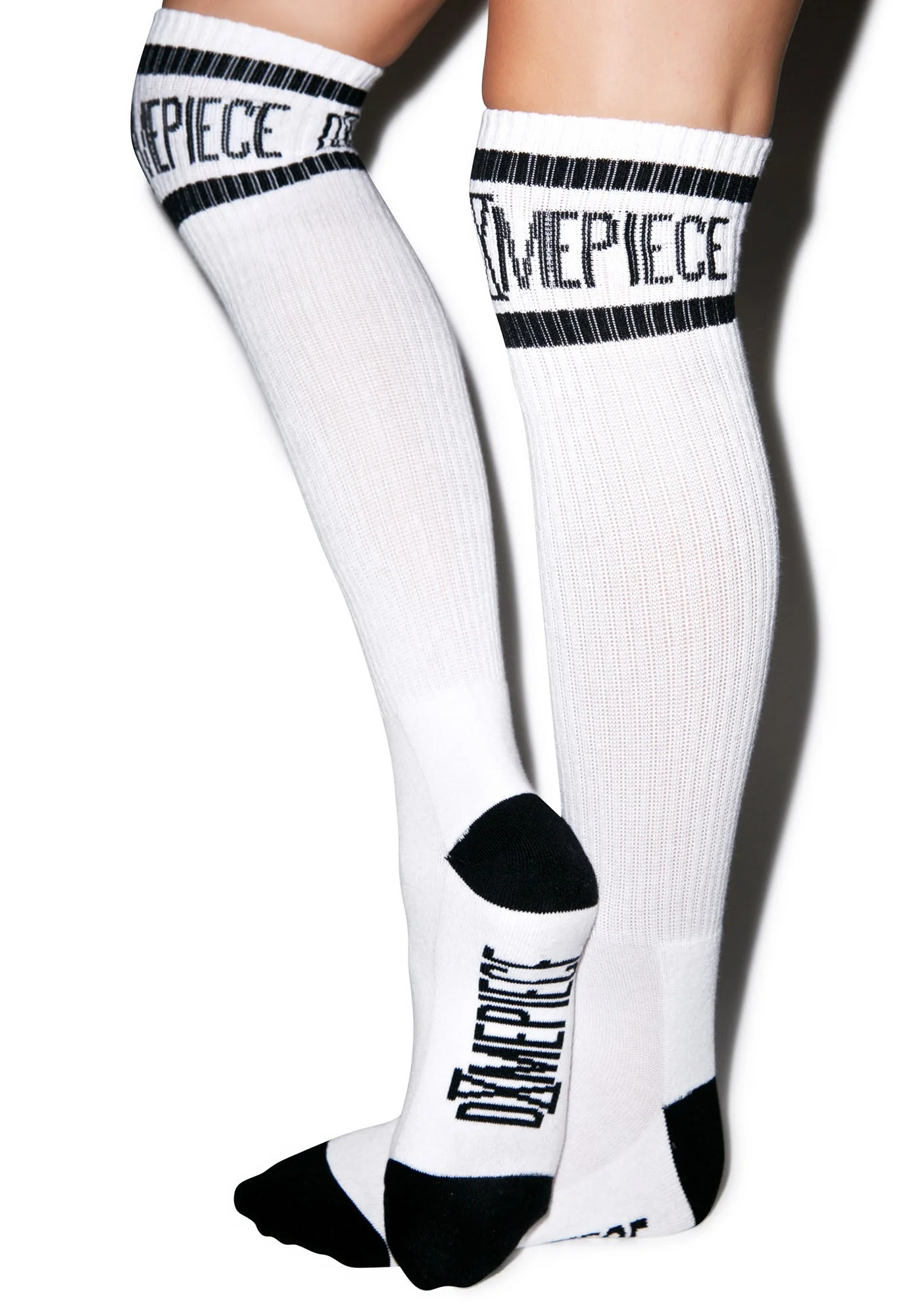 Athletic Logo Knee High Socks - White - Image 4