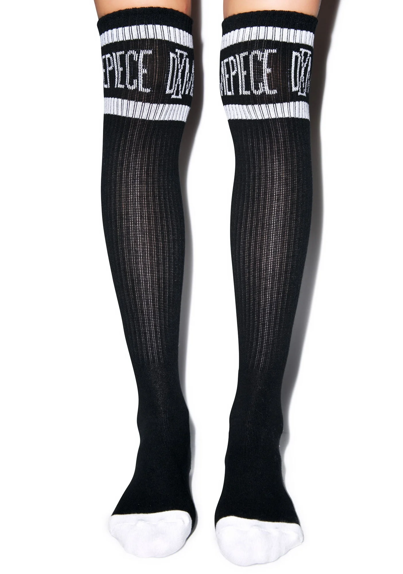 Athletic Logo Knee High Socks - White - Image 5