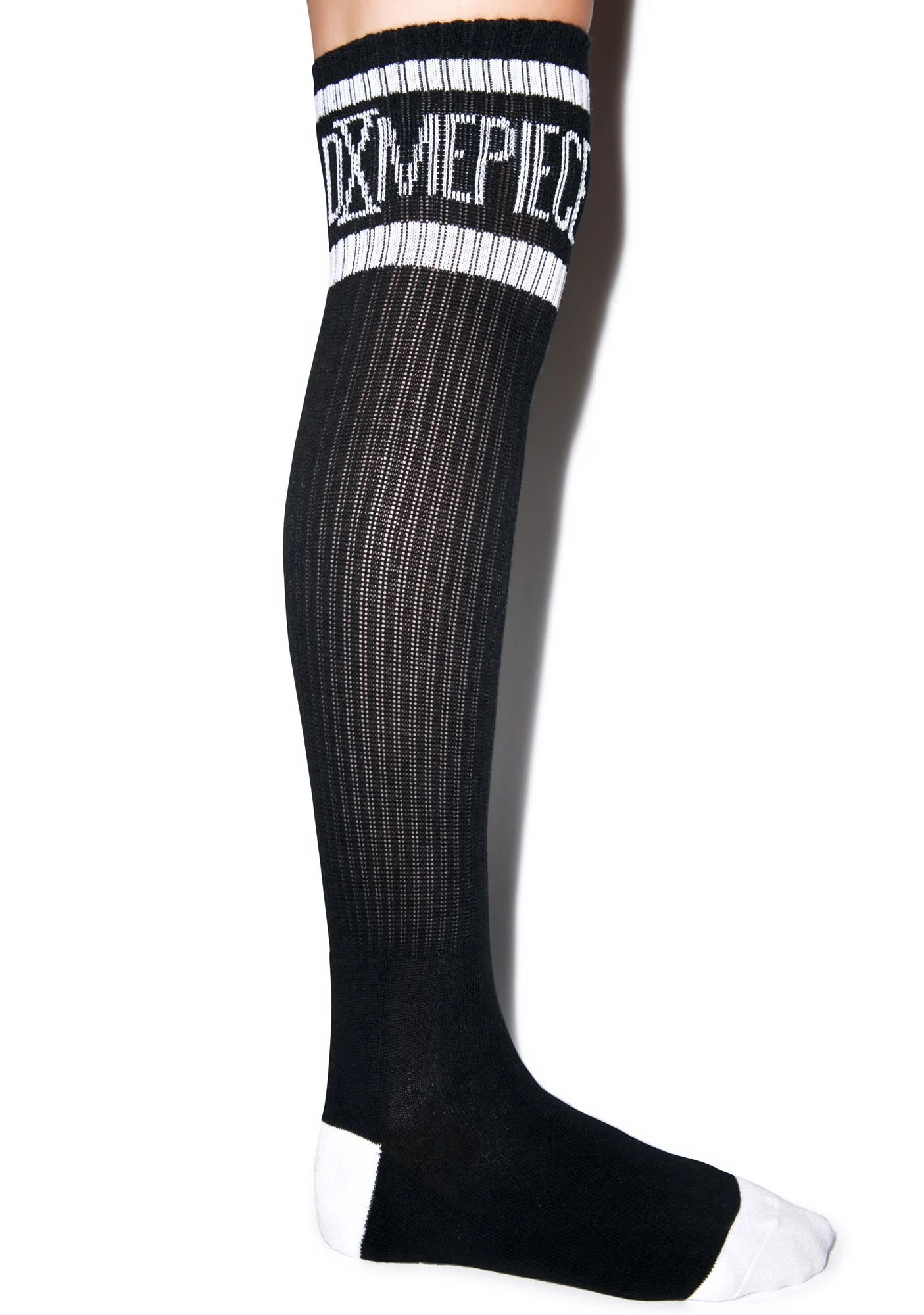 Athletic Logo Knee High Socks - White - Image 6