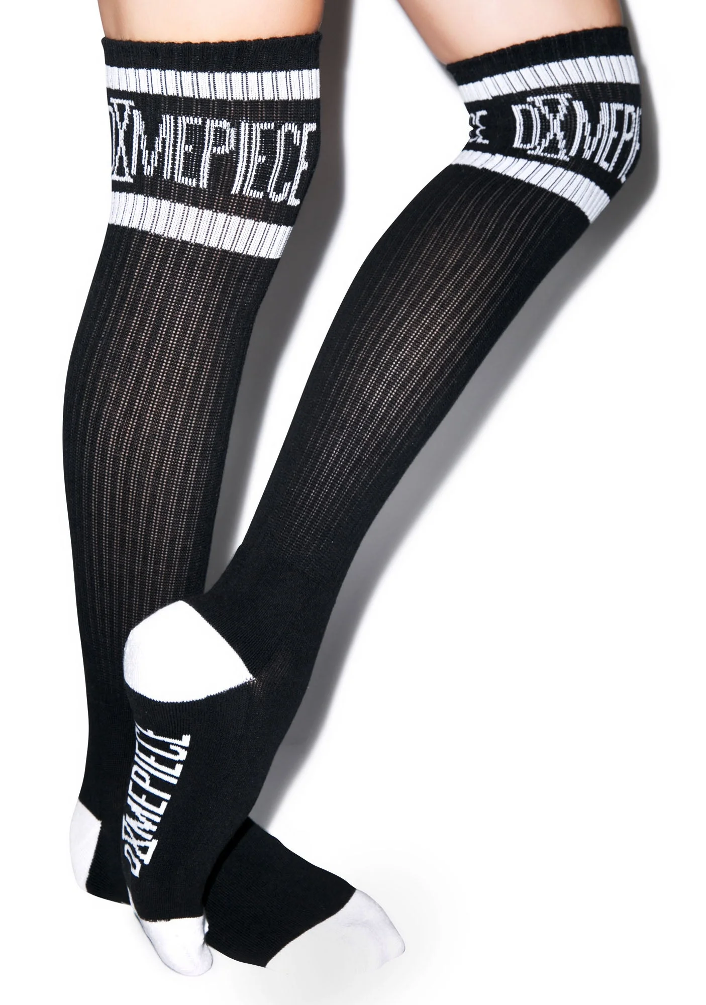 Athletic Logo Knee High Socks - White - Image 8