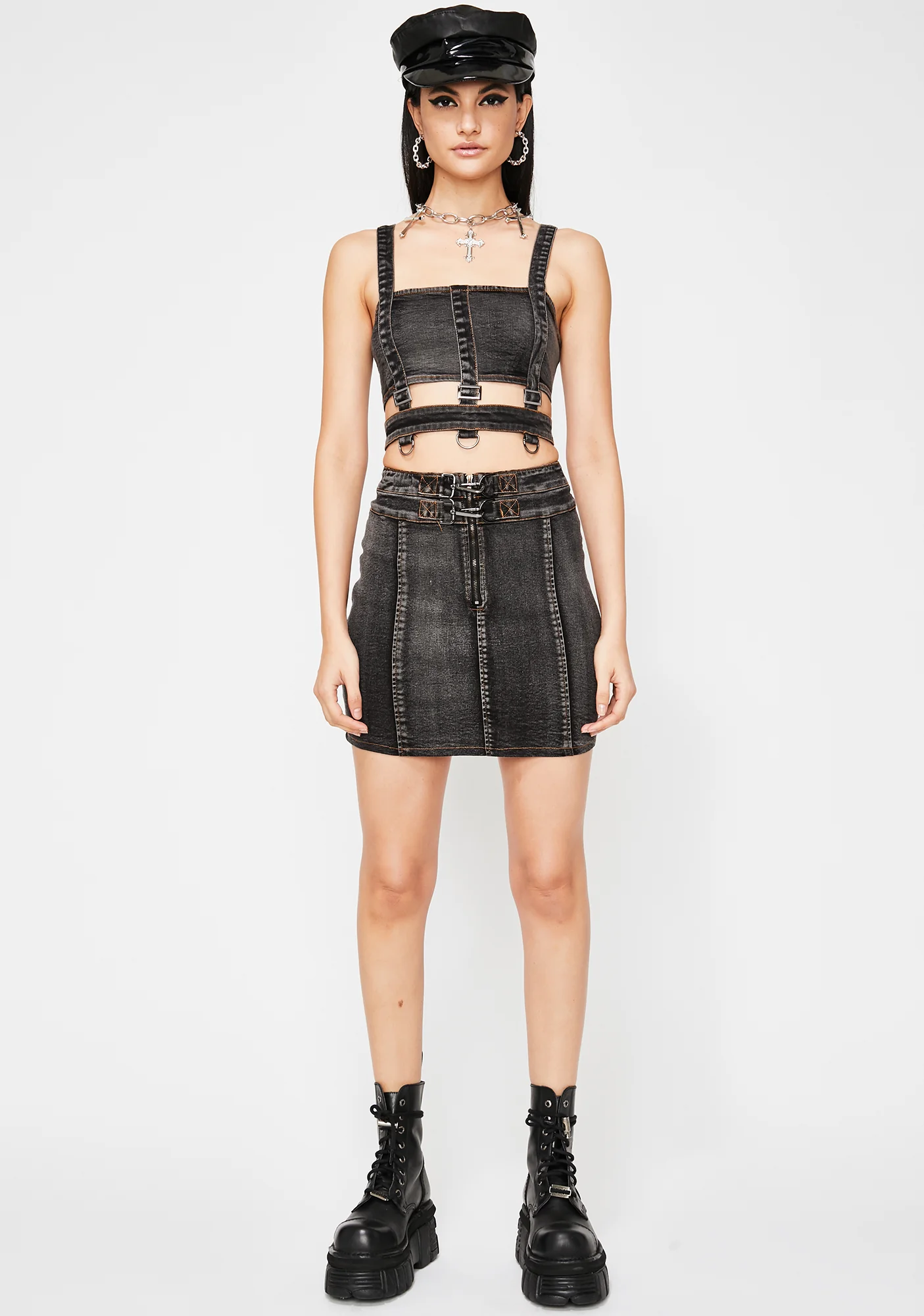 Atomic Crusher Denim Skirt - Image 3