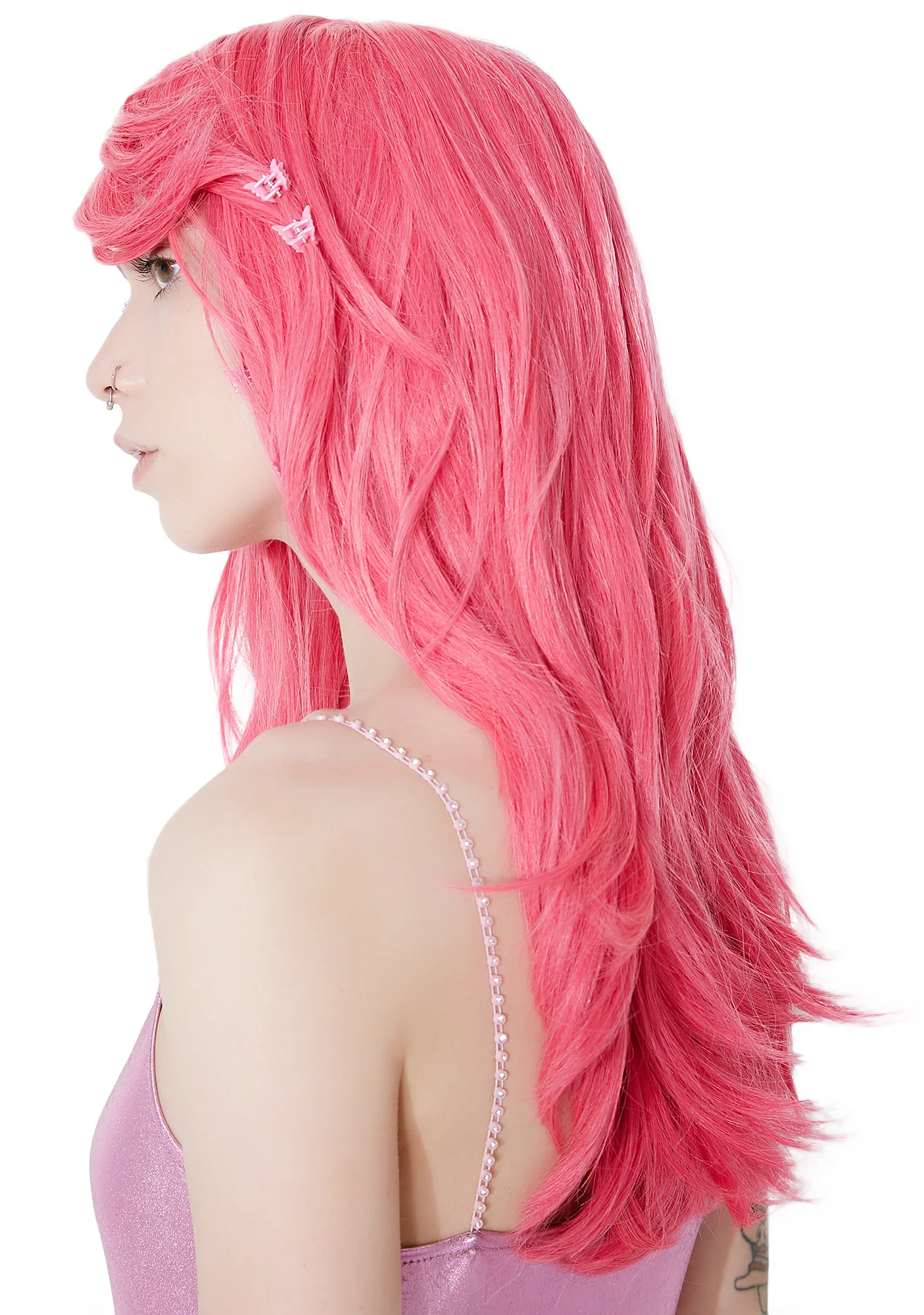 Atomic Pink Mid-Length Wig - Image 3