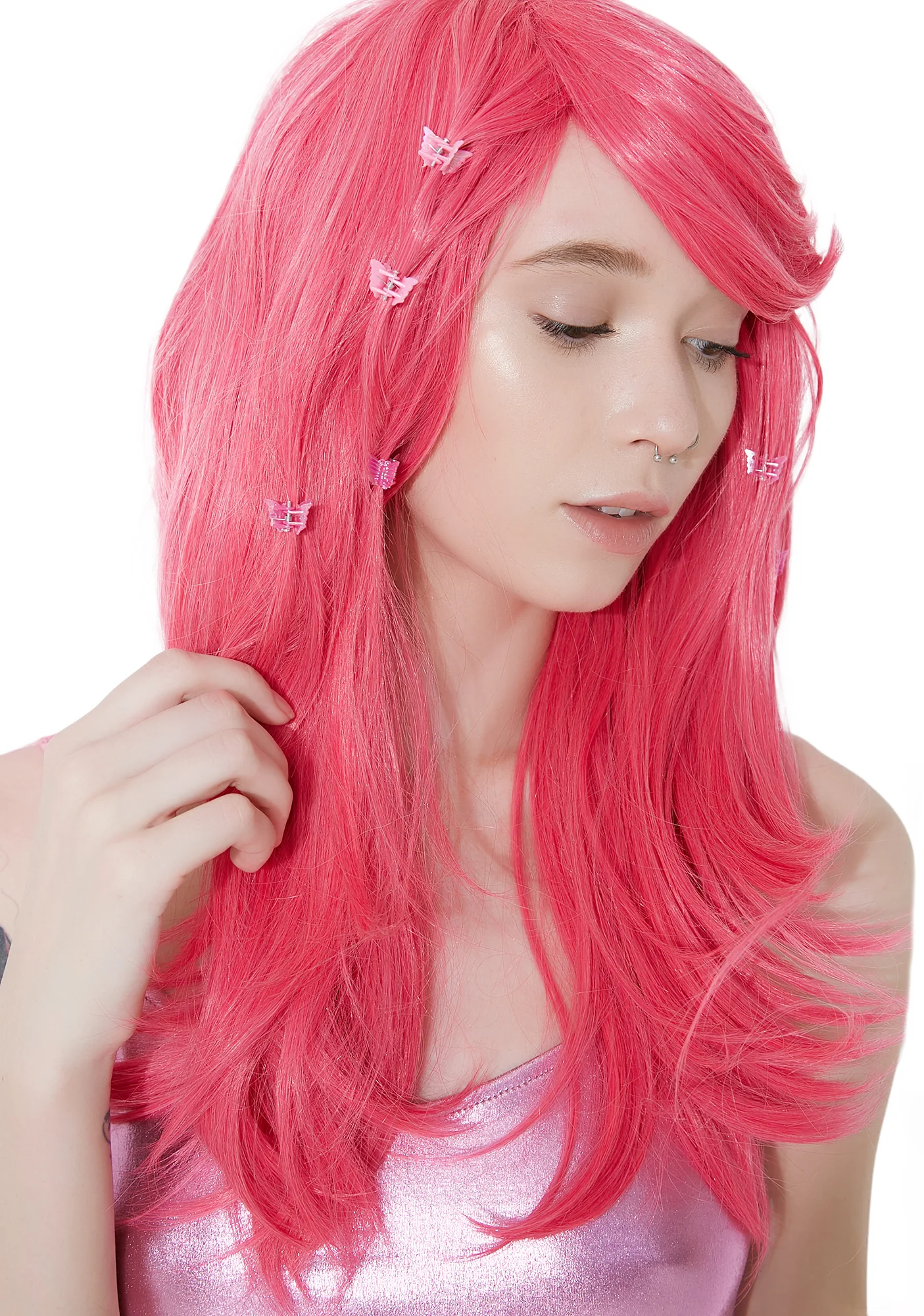 Atomic Pink Mid-Length Wig - Image 4