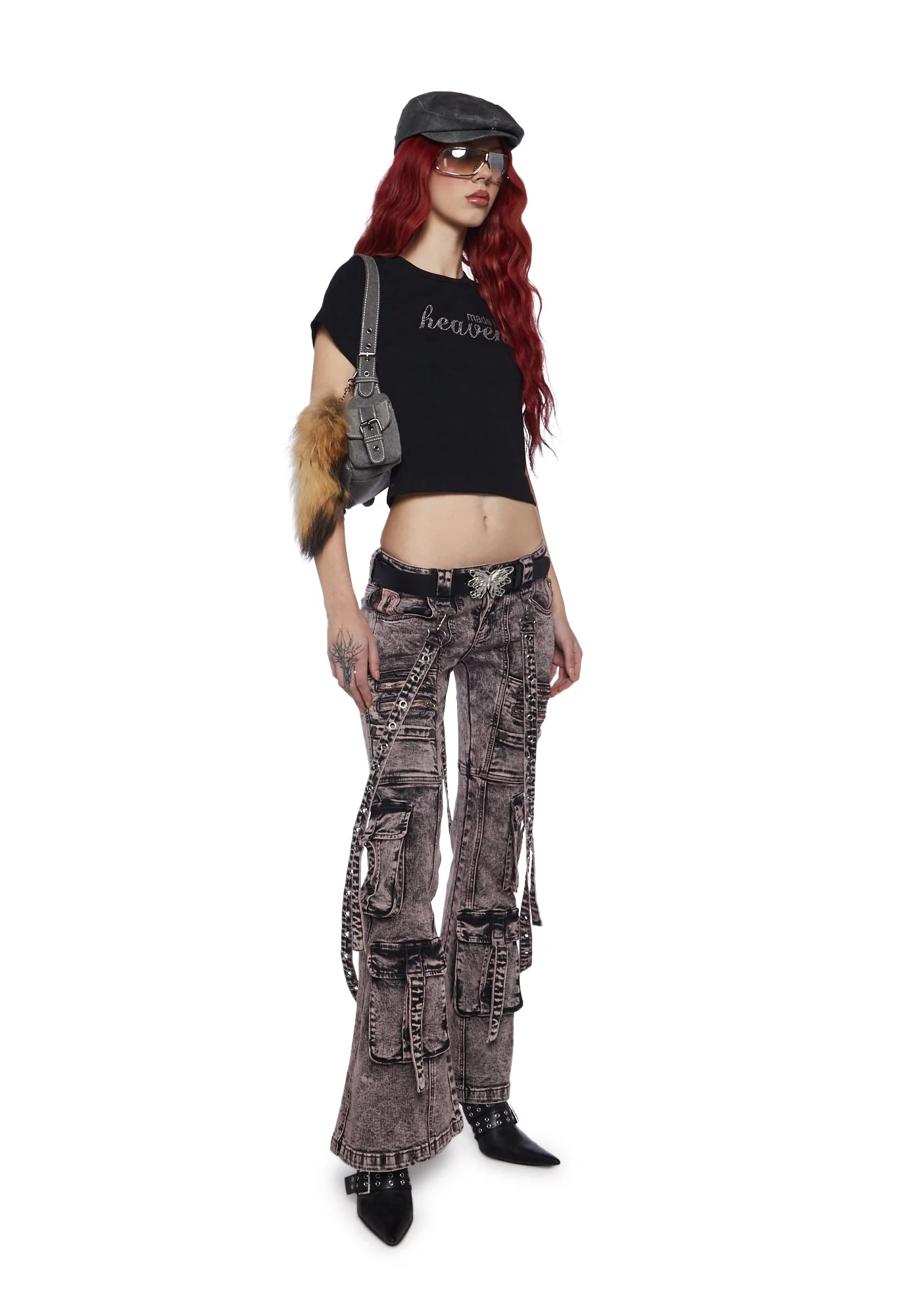 Aurora Cargo Jeans - Light Purple - Image 2