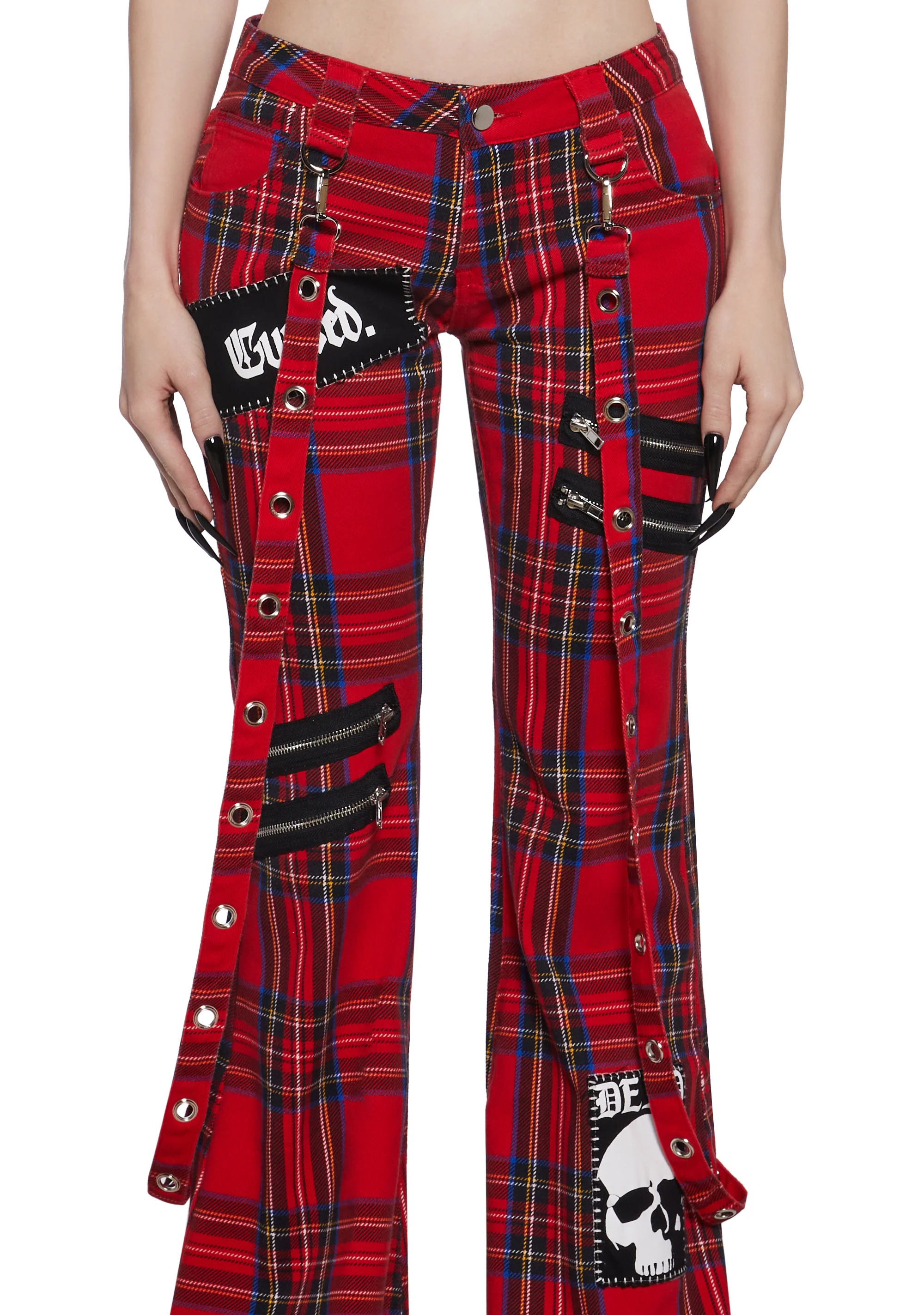 Aurora Cargo Jeans - Plaid - Image 5
