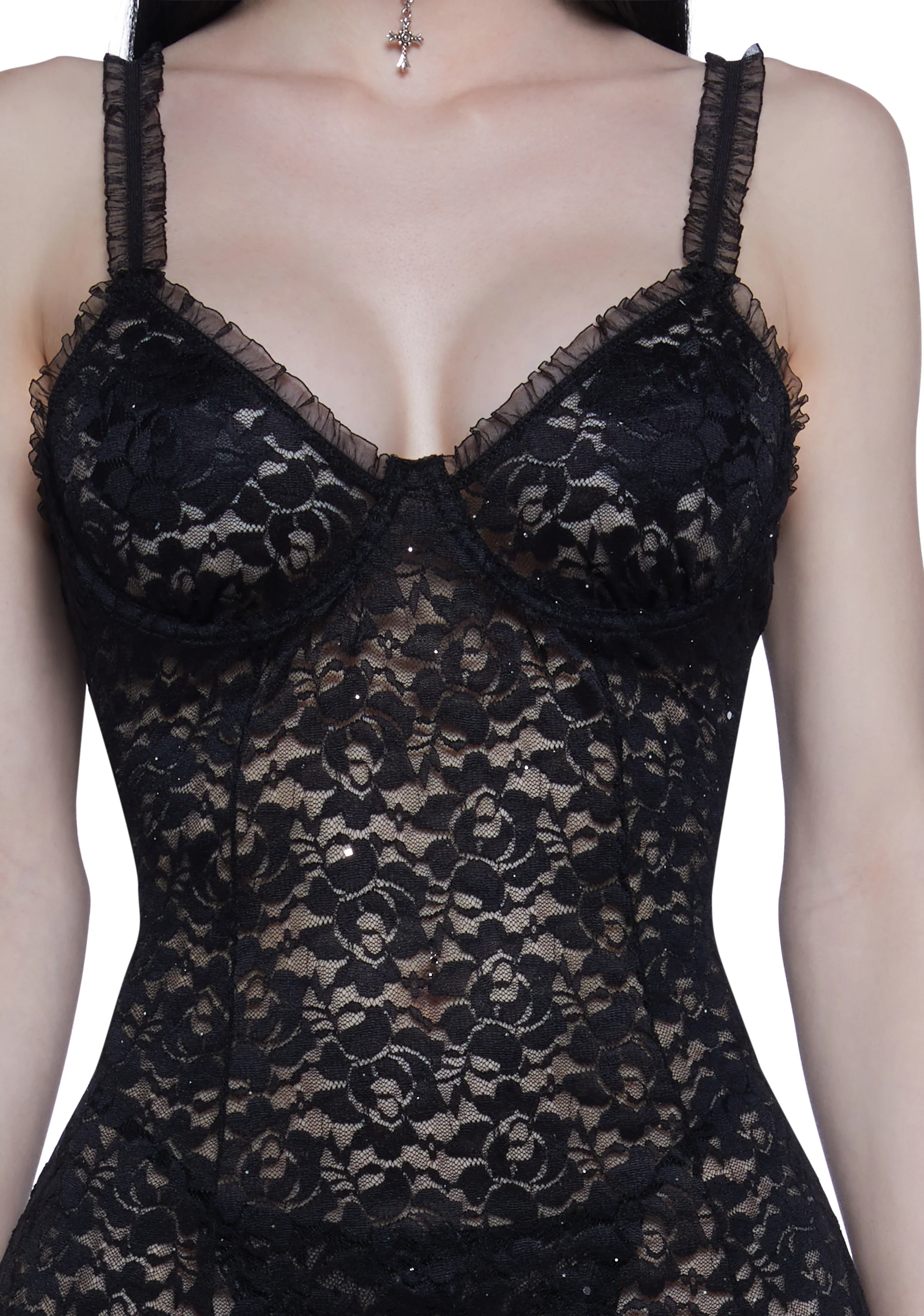 Aurora Dreams Lace Slip Dress - Image 5