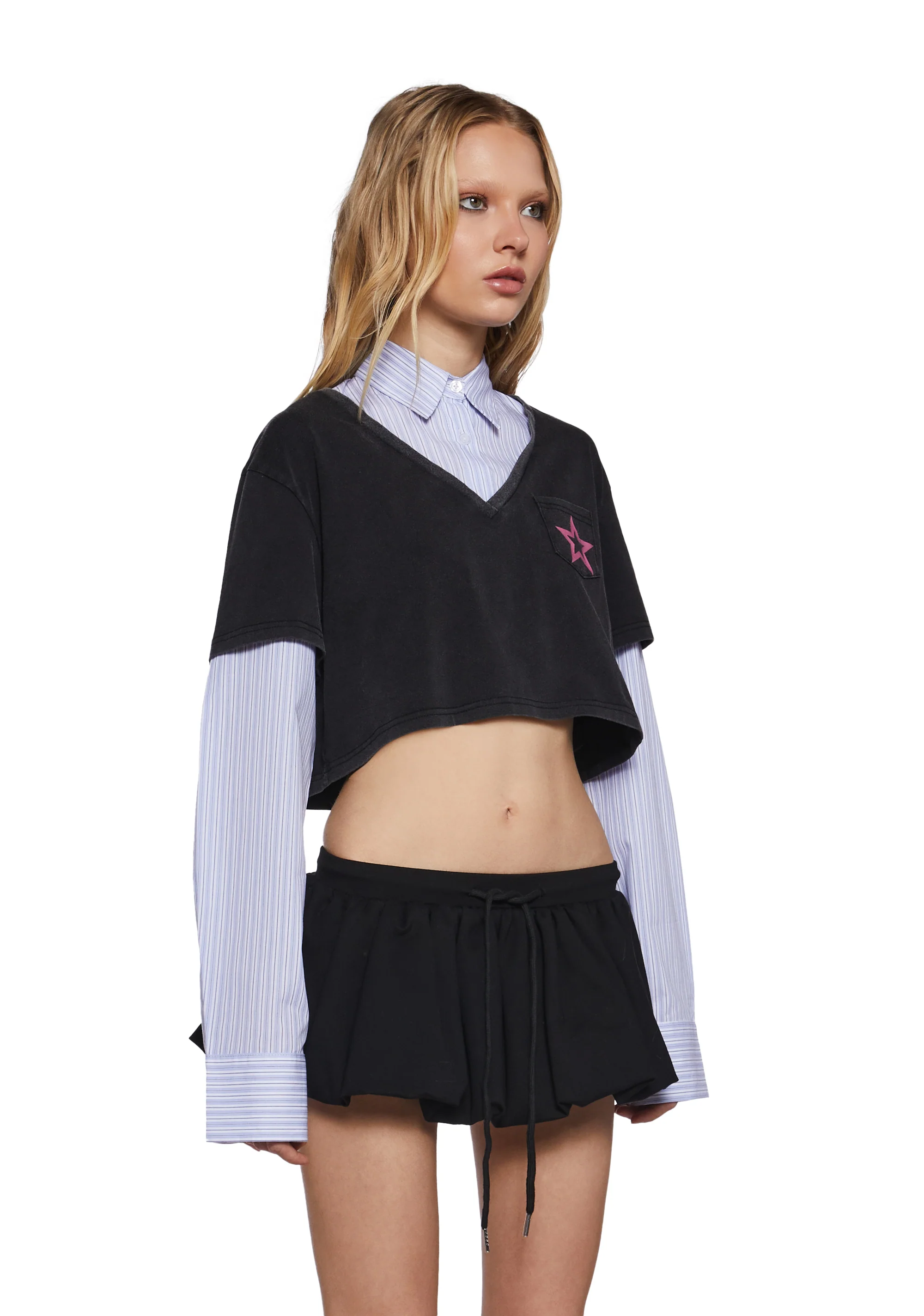 Azure Graphic Long Sleeve Top - Image 3