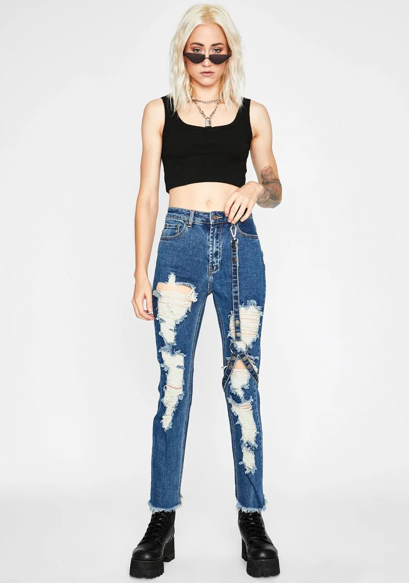 Babe Brutality Harness Jeans - Image 2