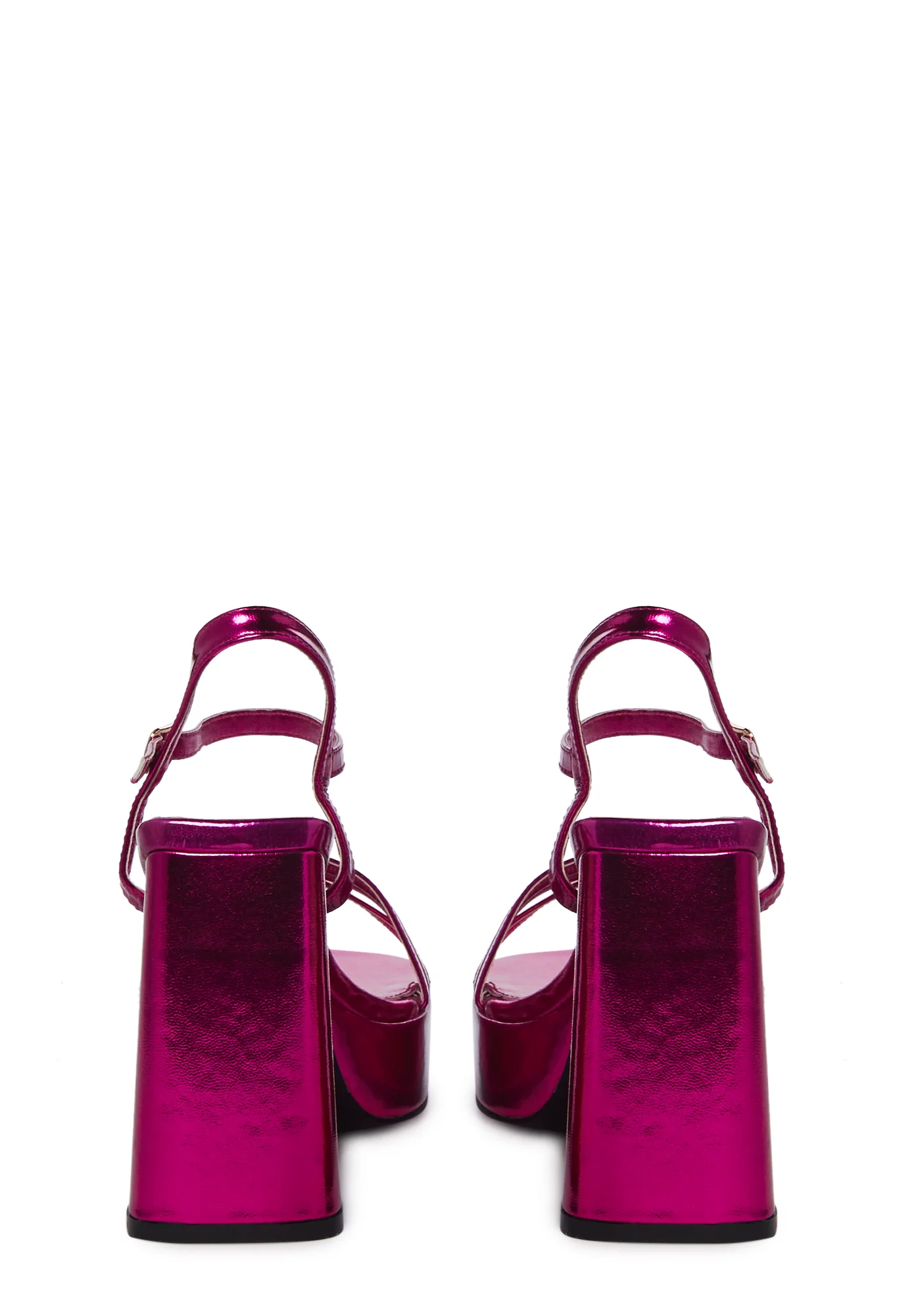 Baby It's You Platform Sandals- Pink - Image 4