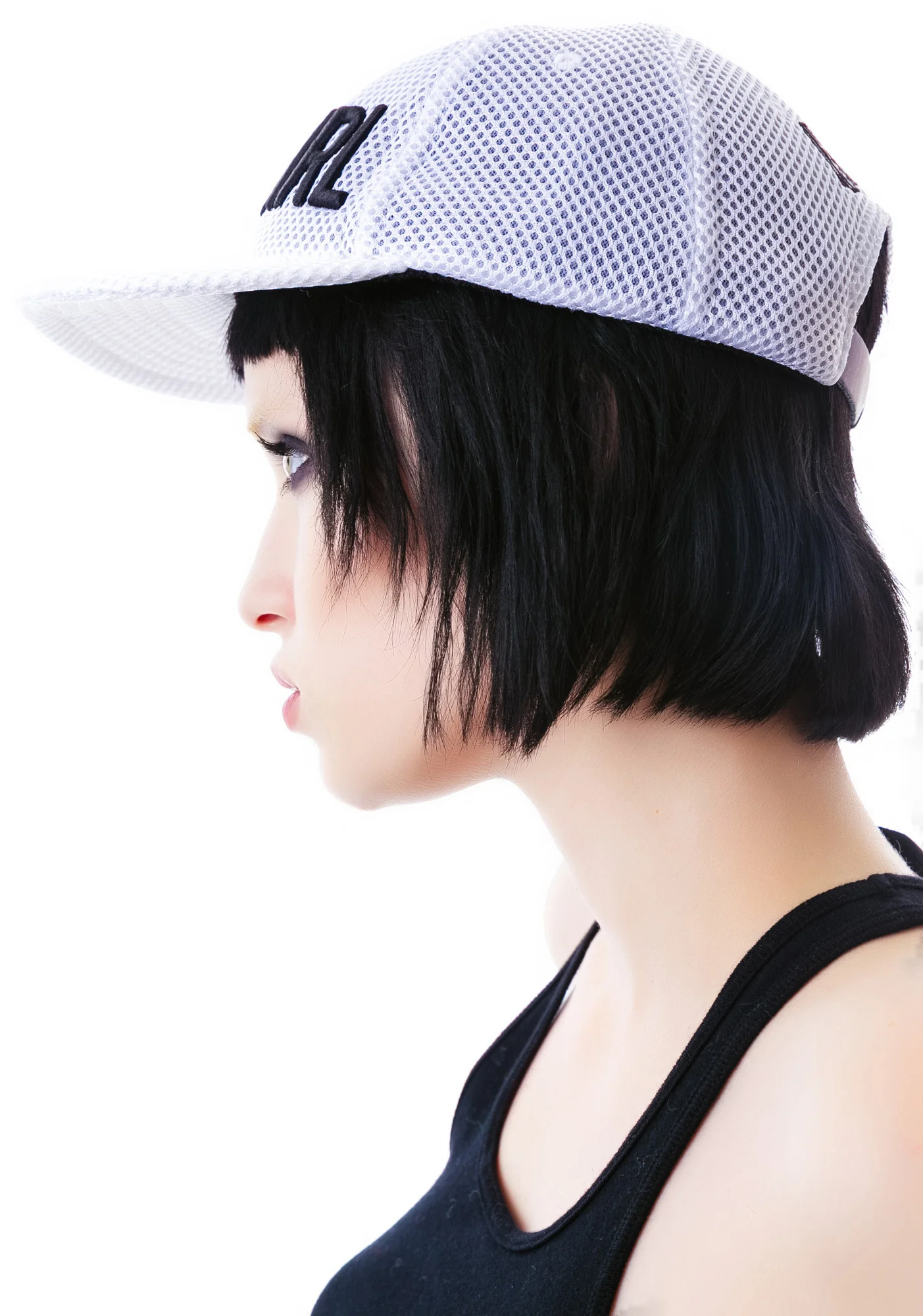 Babygirl White Mesh 6-Panel Cap - Image 2