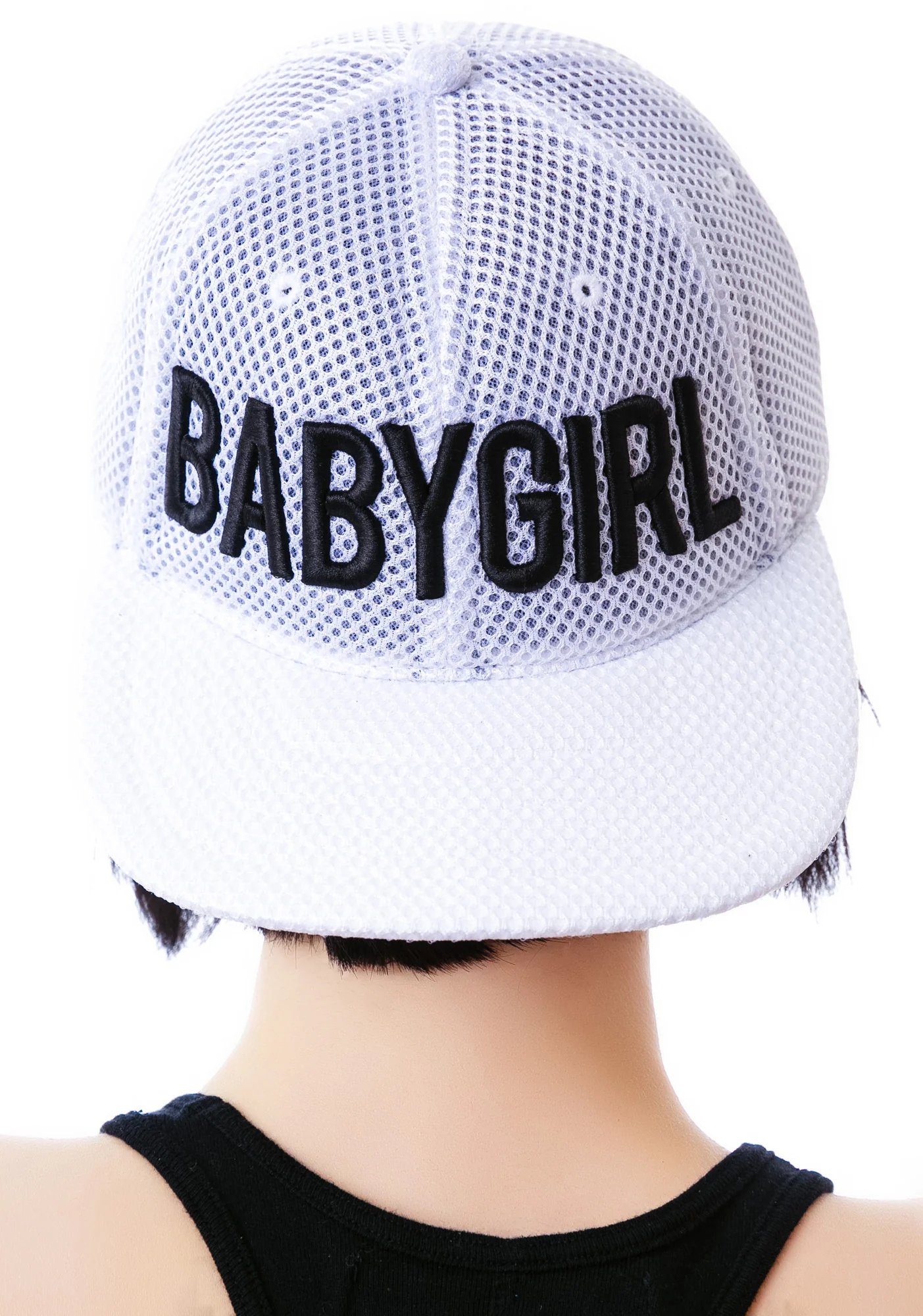 Babygirl White Mesh 6-Panel Cap - Image 4