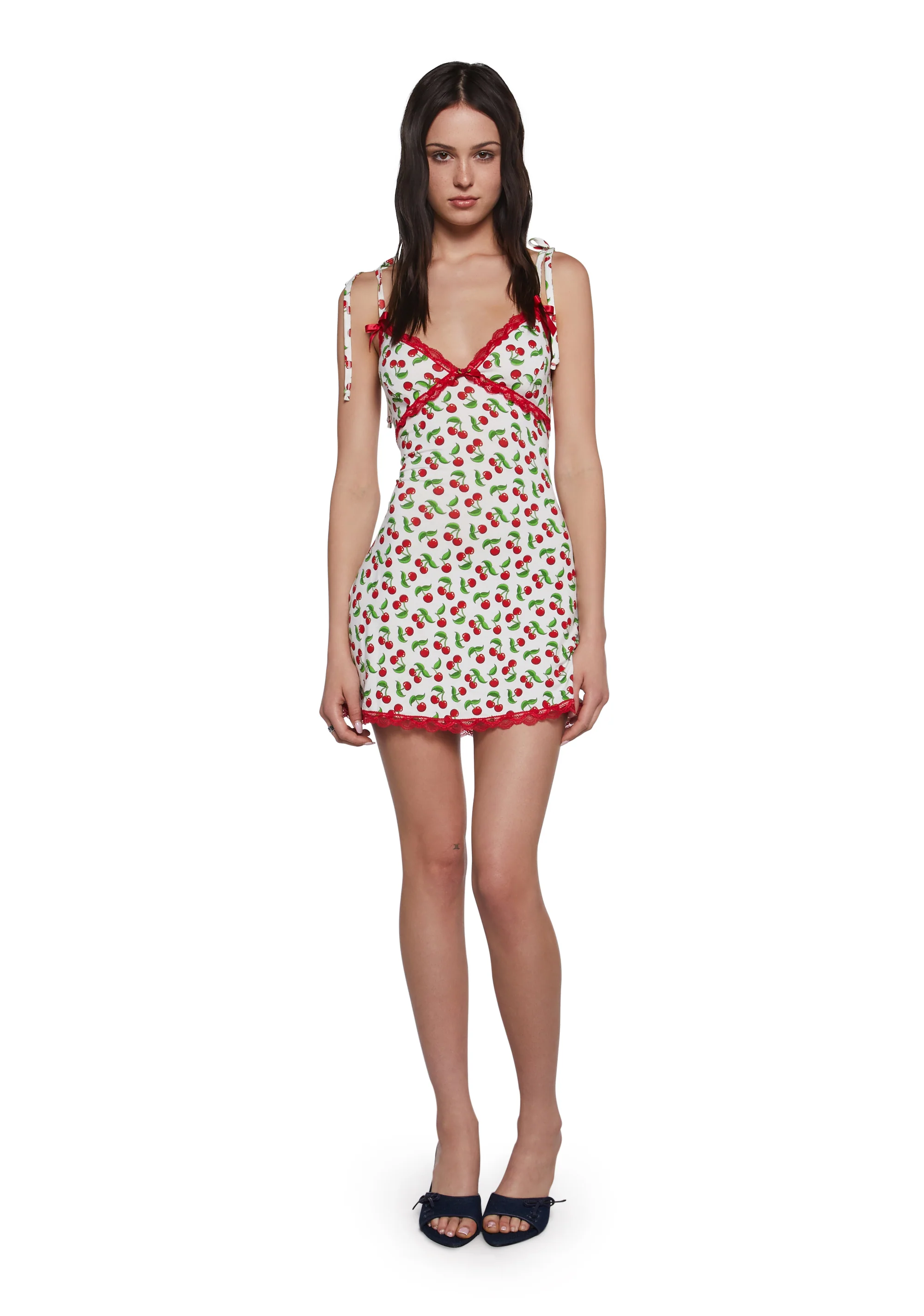 Sweet Sunset Mini Dress - Red - Image 2