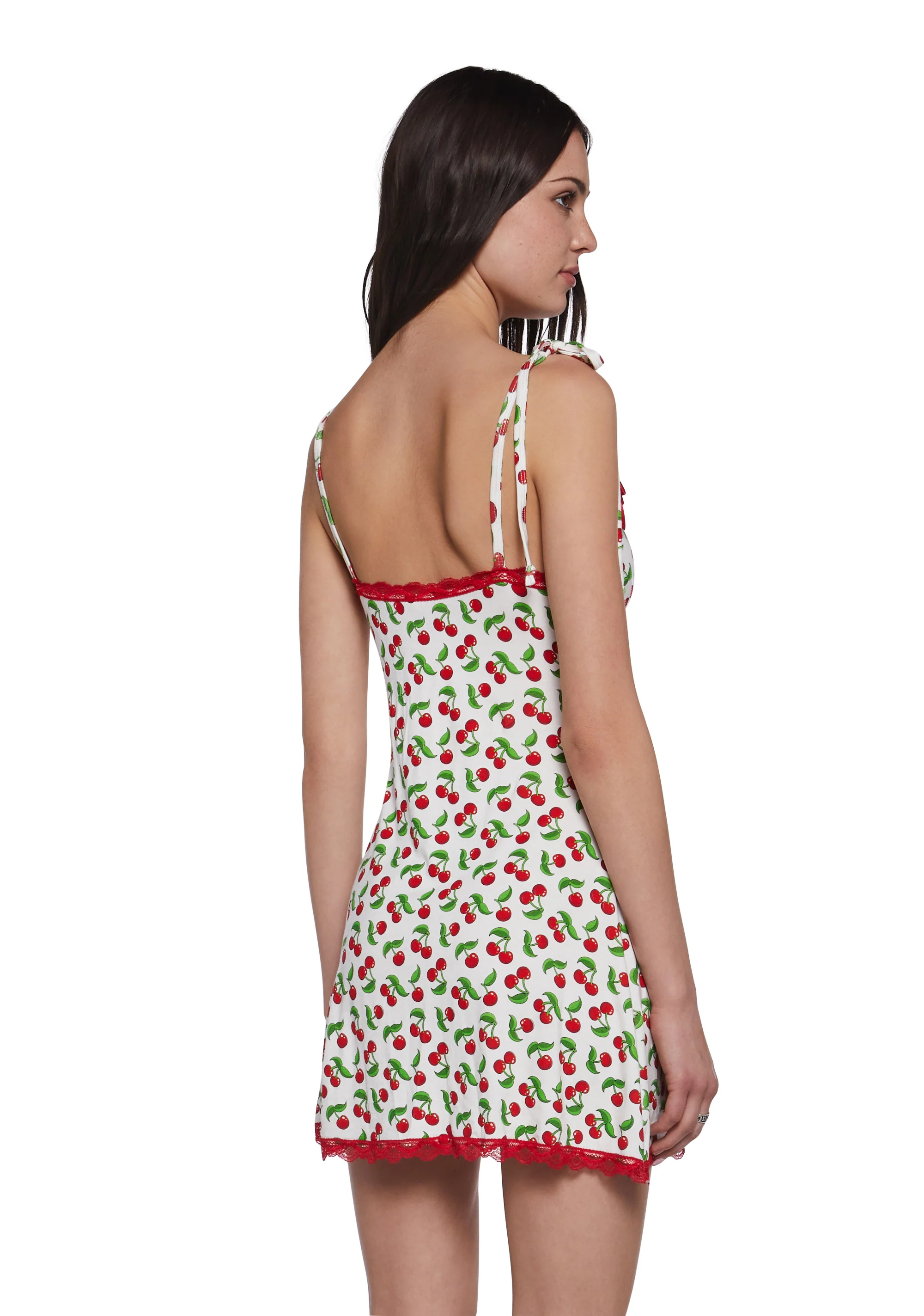 Sweet Sunset Mini Dress - Red - Image 5