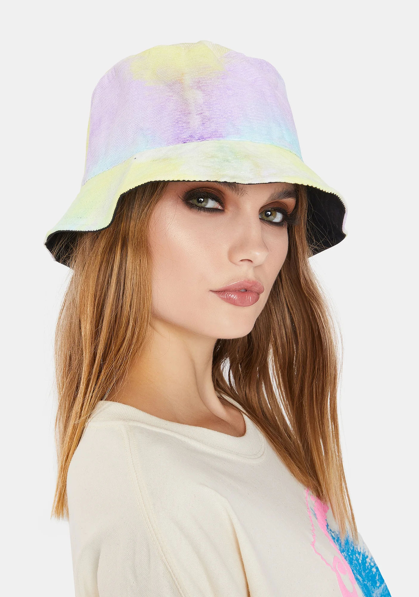 Back In The Groove Reversible Tie Dye Bucket Hat - Image 2