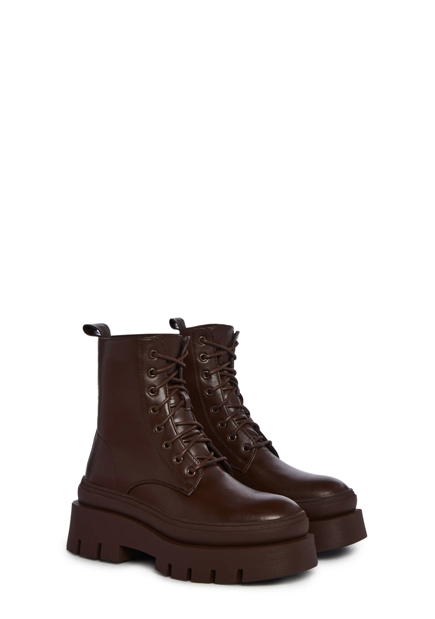 Back N’ Forth Combat Boots- Brown - Image 3