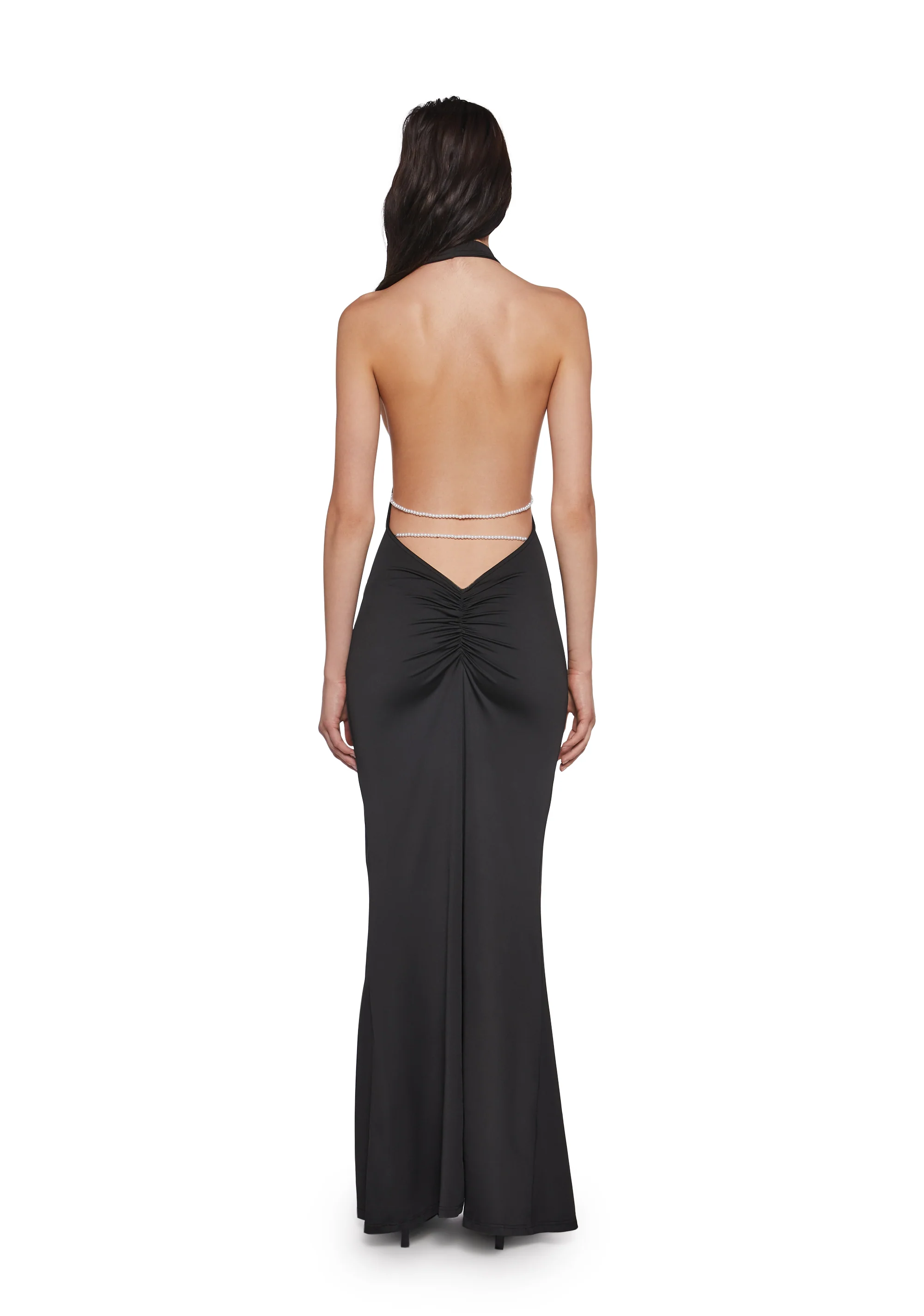 Dazzling Backless Maxi Dress - Image 4