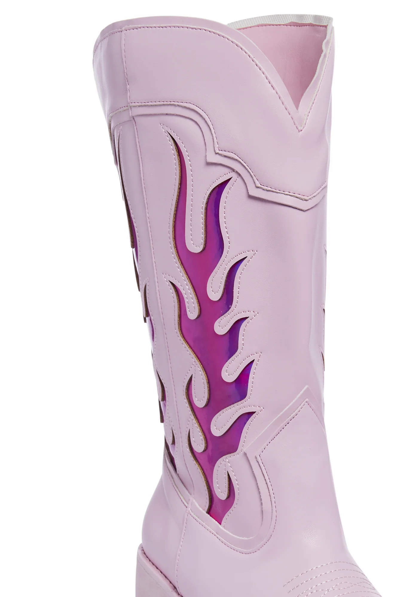 Bad B Flame Cowboy Boots - Pink - Image 2