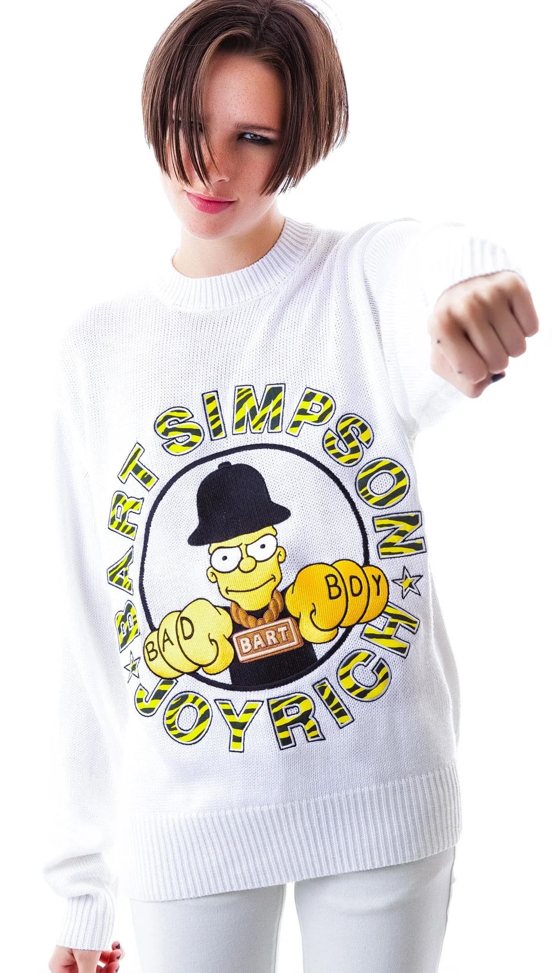 Bad Boy Bart Knit Crew - Off White - Image 2