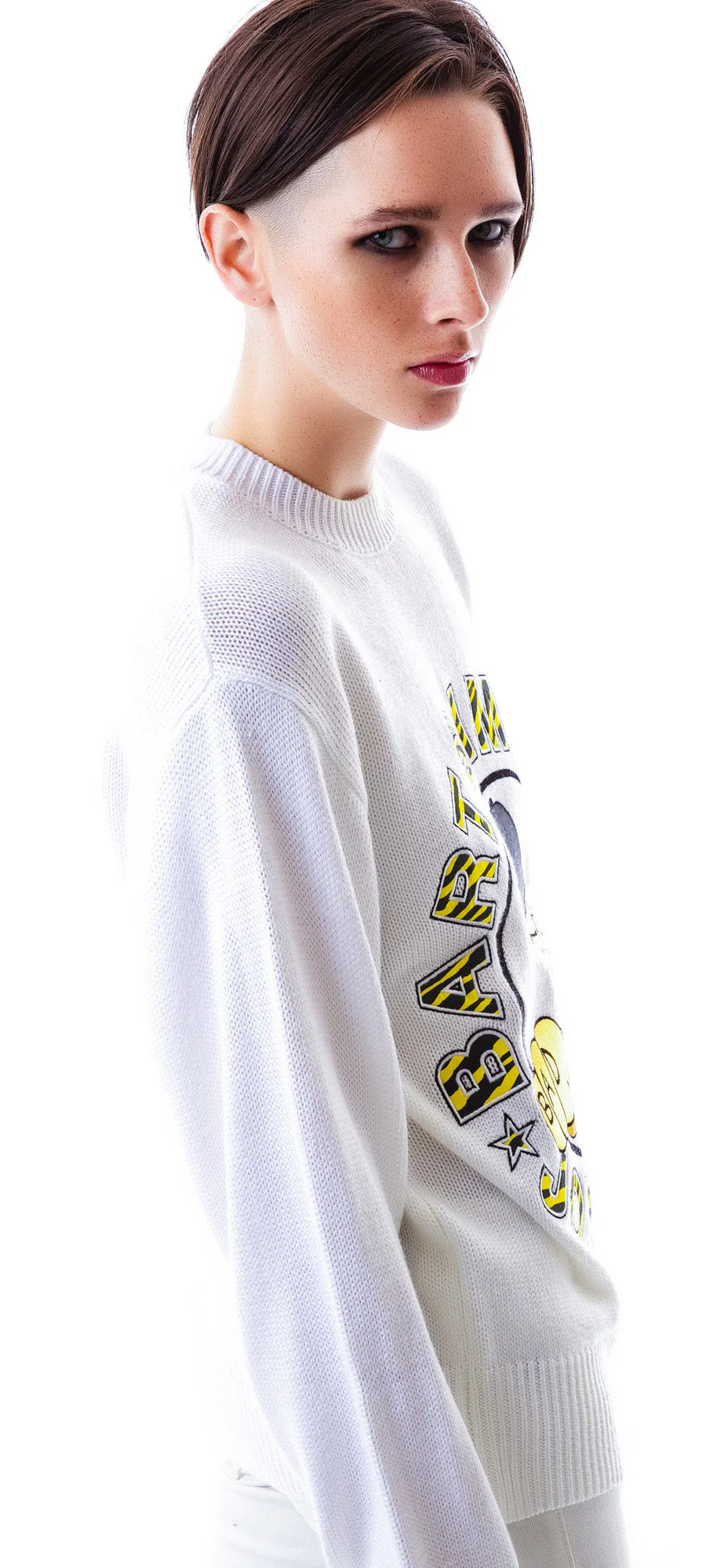 Bad Boy Bart Knit Crew - Off White - Image 5
