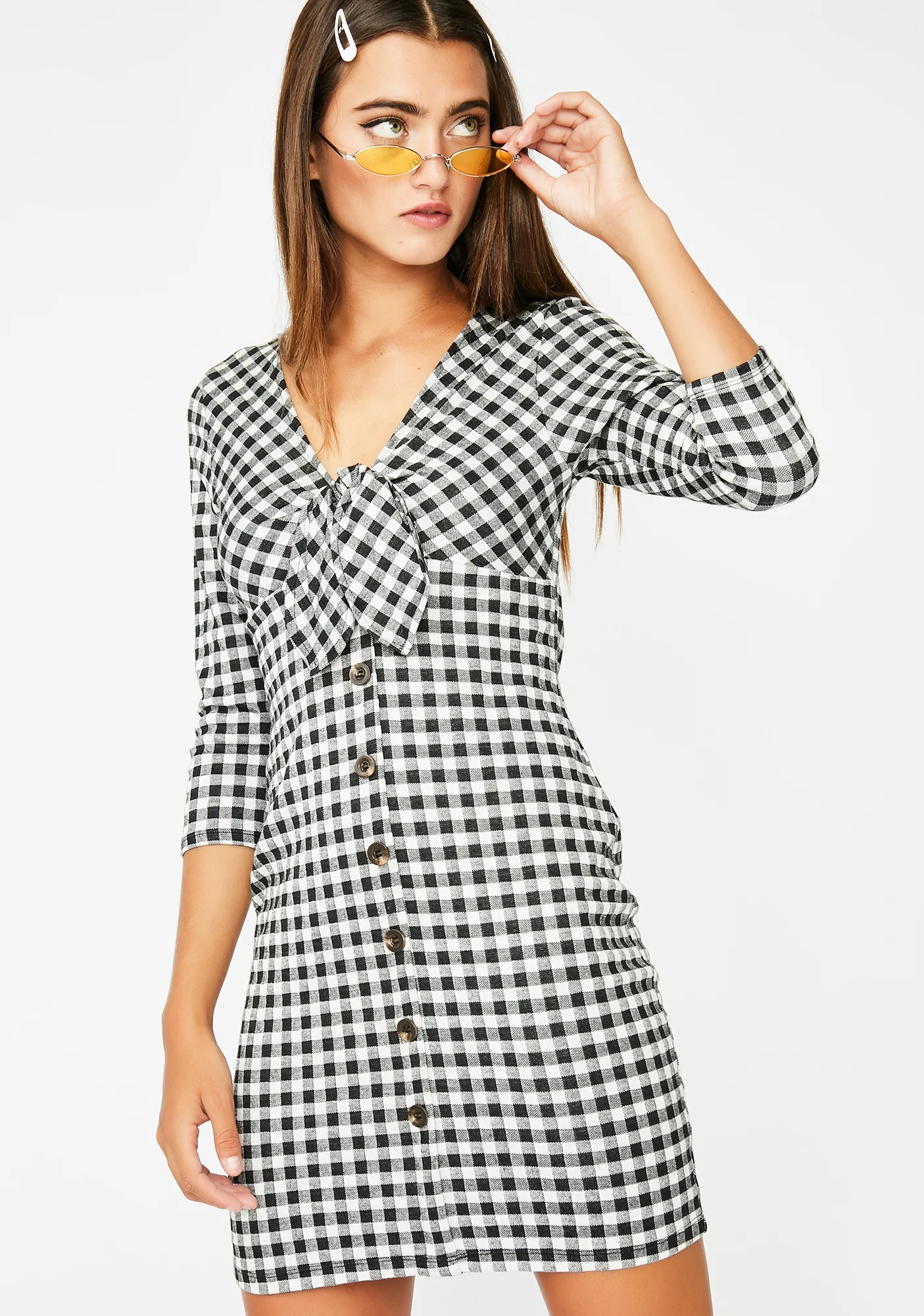 Bad News Gingham Dress - Image 2