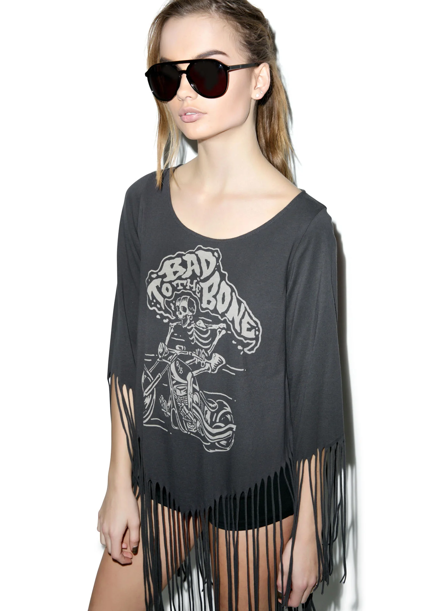 Bad To The Bone She Devil Fringe Top - Image 3