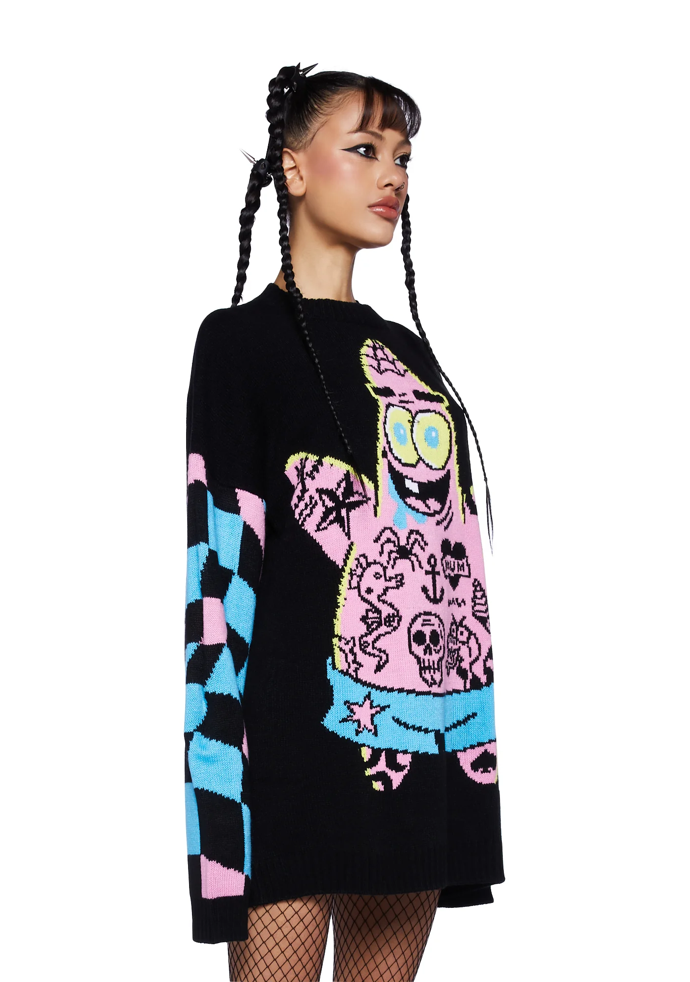 Rebel Star Intarsia Sweater - Image 3