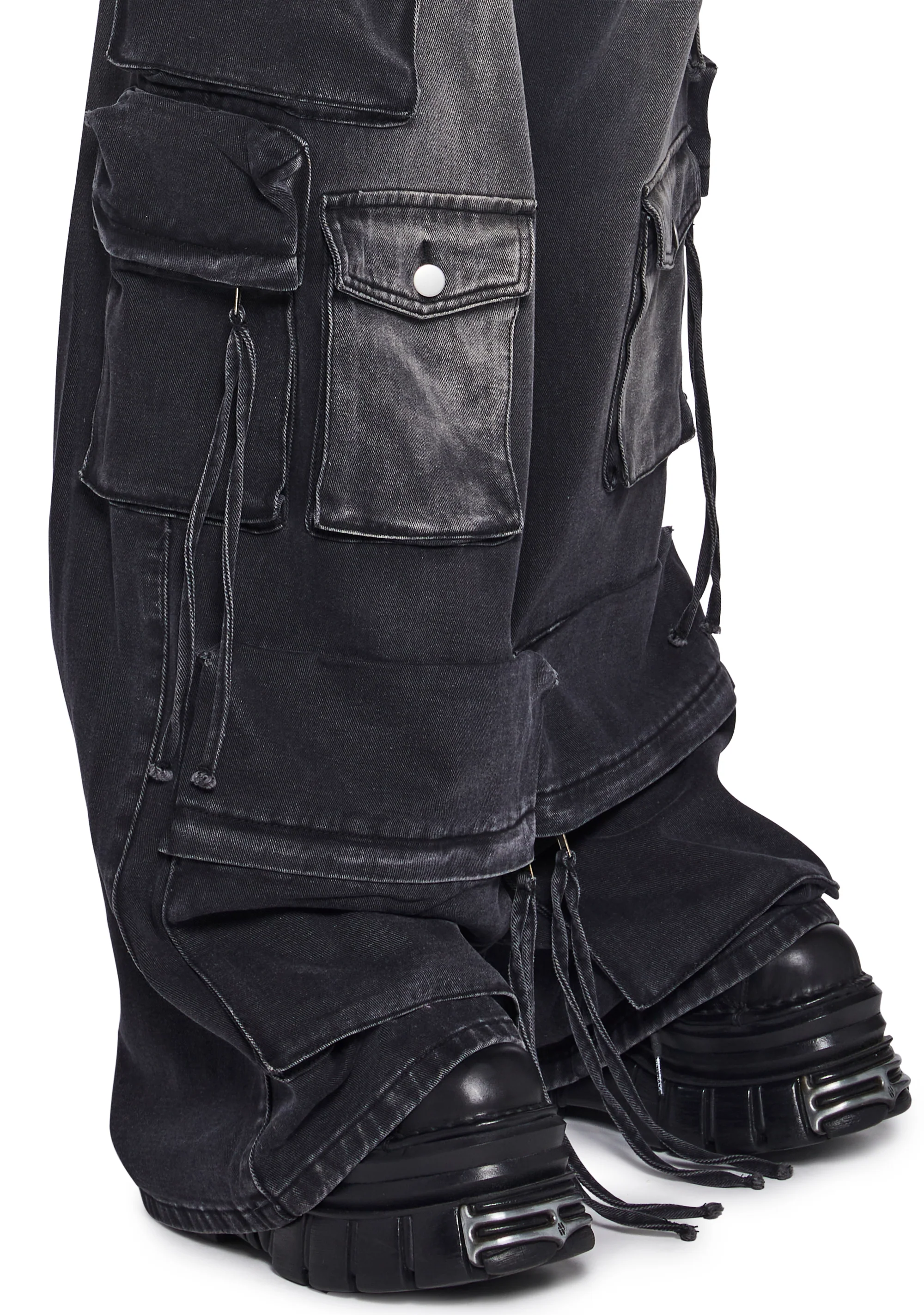 Wicked Persuasion Cargo Jeans - Black - Image 3