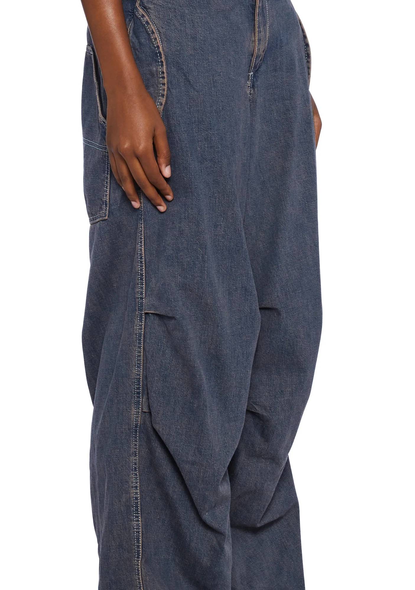 Baggy Cargo Pants - Purple - Image 5