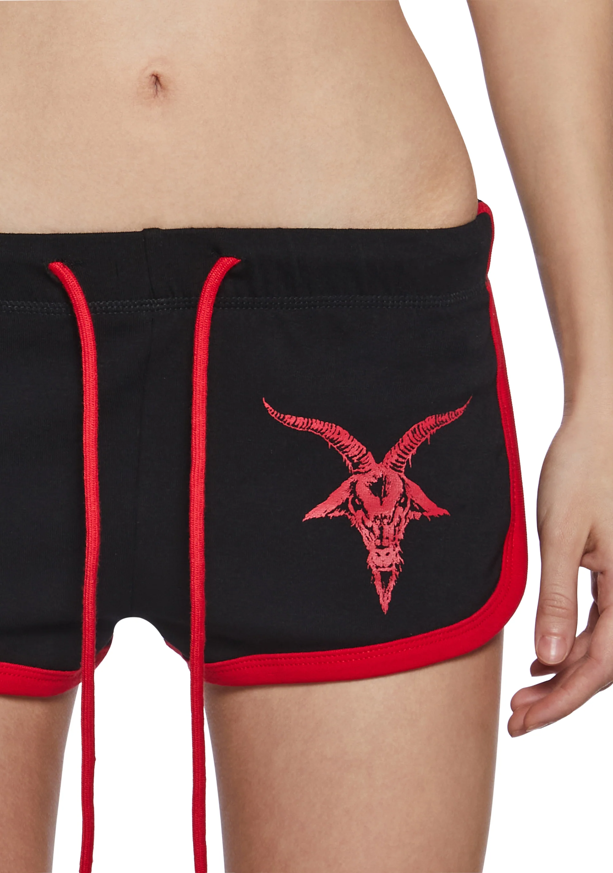 Baphomet Fan Booty Shorts - Image 6