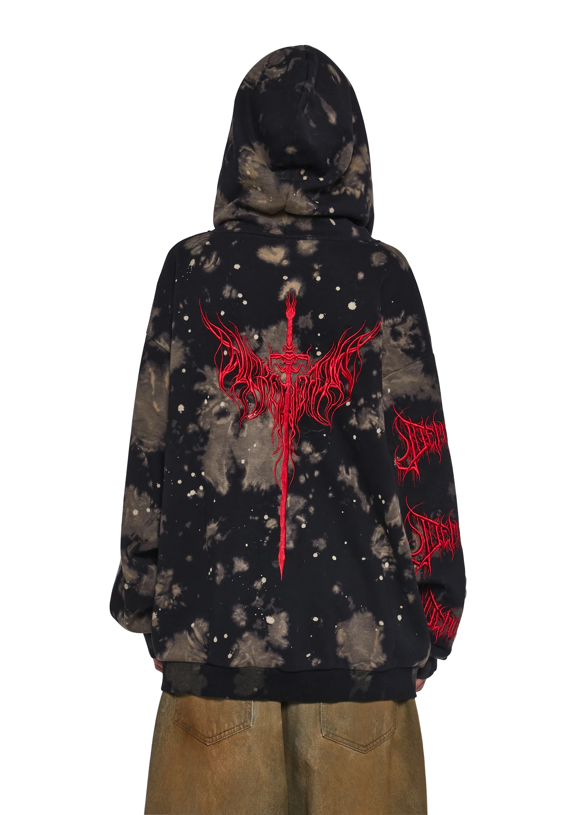 Baphomet Ritual Printed Hoodie - Image 6