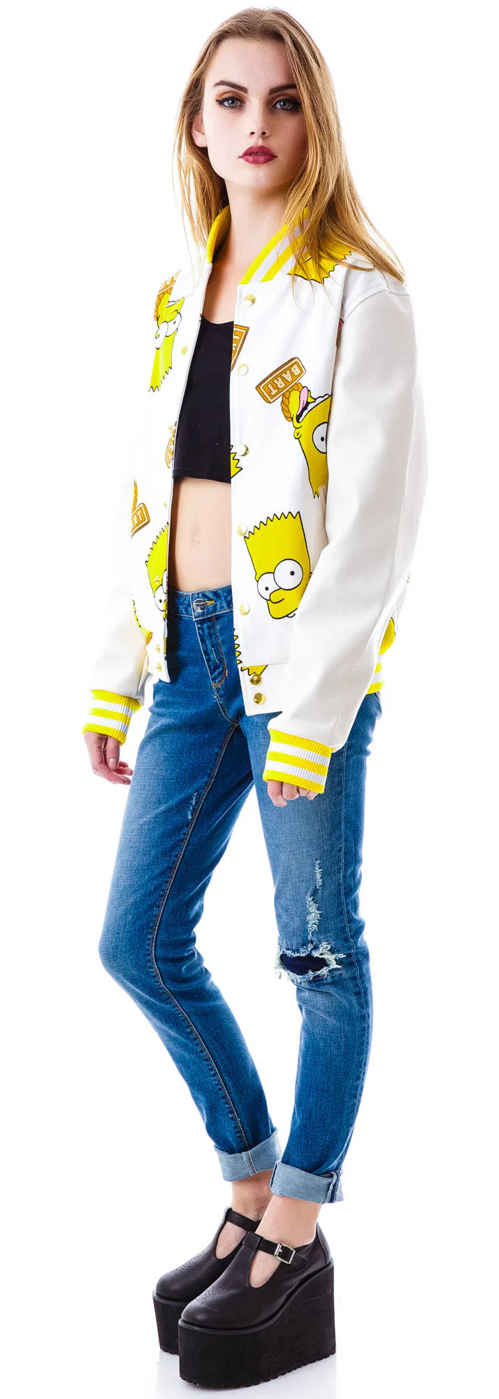 Bart Face Jacket - Black - Image 2